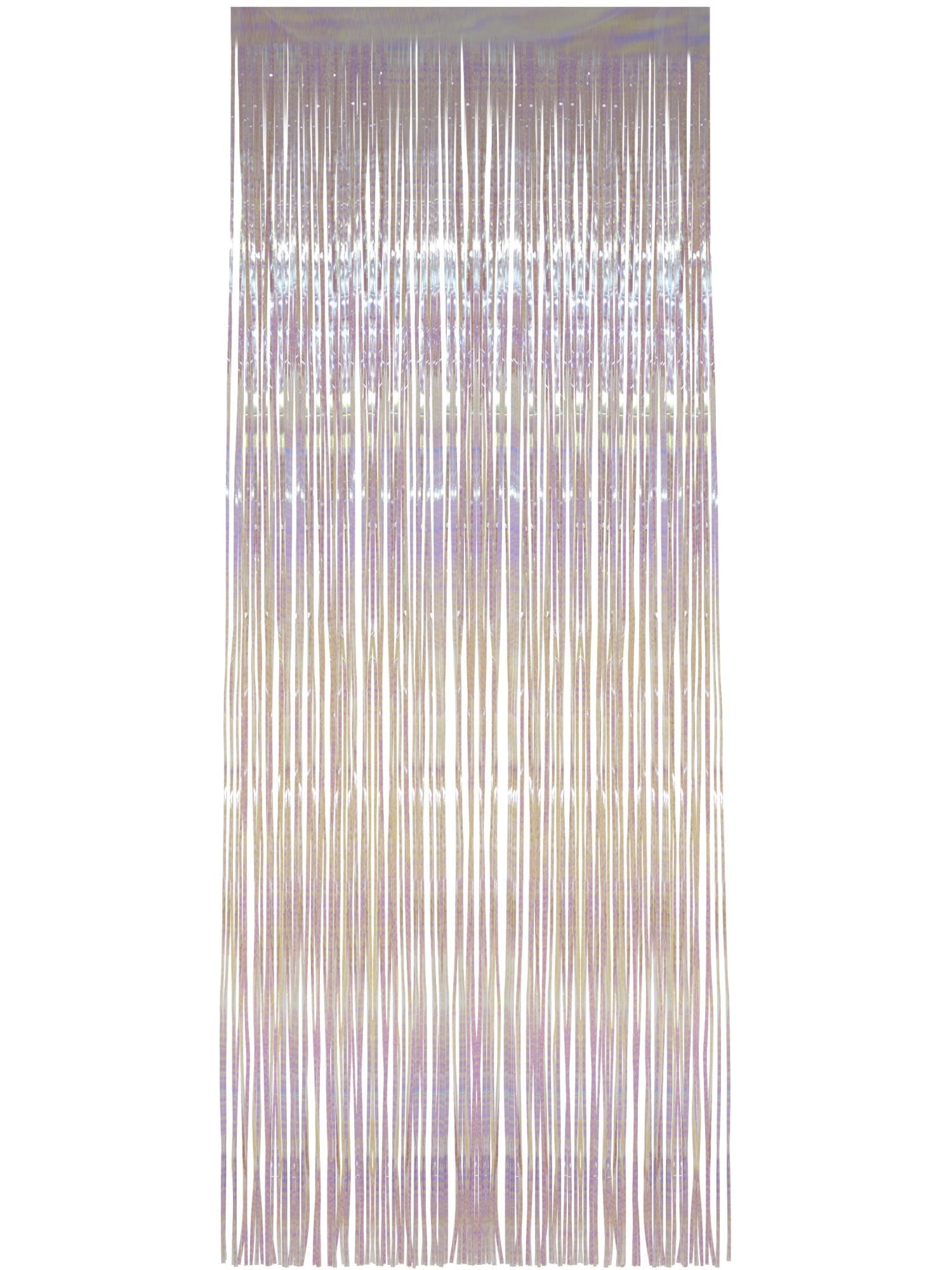 Smiffys Shimmer Curtain, White Iridescent, 91x244cm/36x96in, Party & Carnival Fancy Dress, Party Dress Up Party Goods