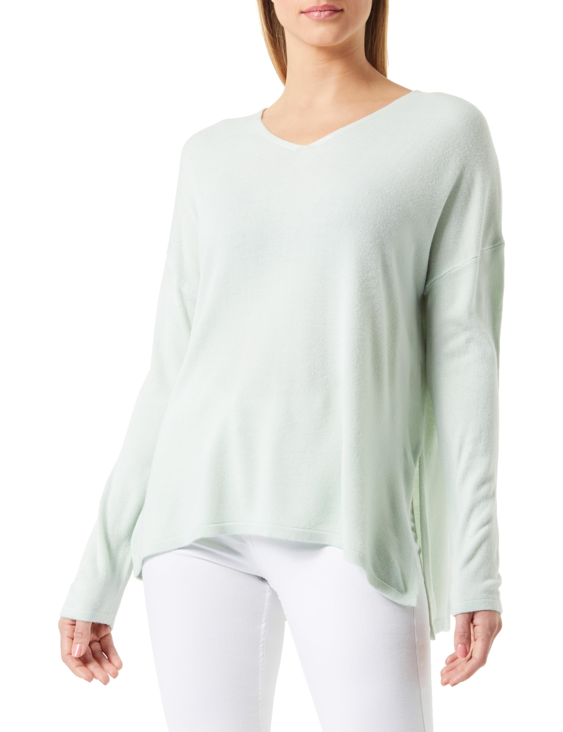 ONLY Women's Onlamalia L/S V-Neck CC KNT Sweater, Subtle Green, M