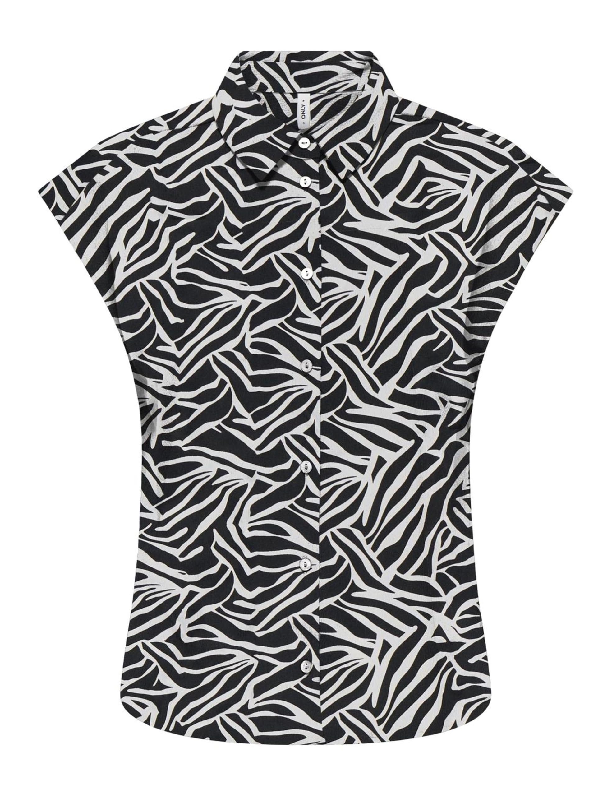 Onlnova Life Vis S/S Clay Shirt AOP, Black, S