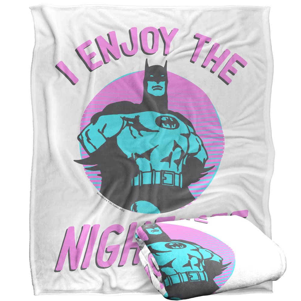 BATMAN Blanket, 152 x 127 cm The Gotham Nightlife Silky Touch Super Soft Throw Blanket