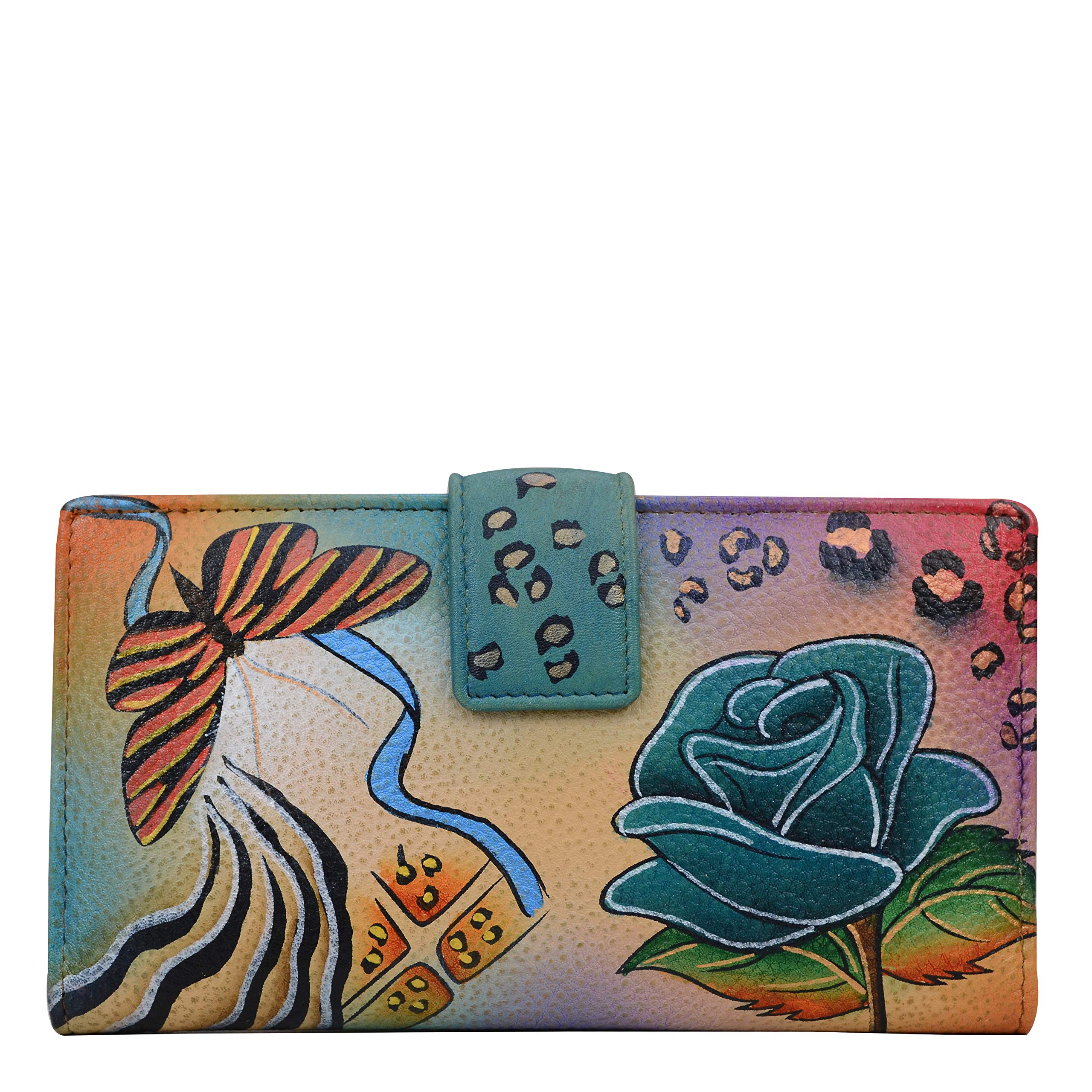 Anna by Anuschka Women's 1833-RSF Wallet, Rose Safari, One Size