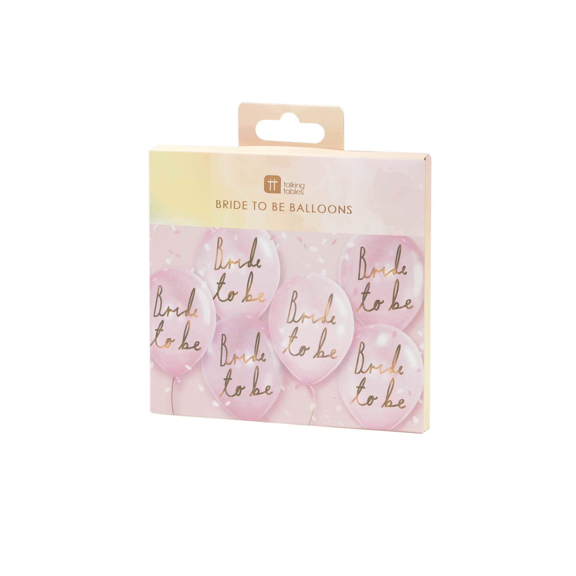 Talking Tables BG Blossom Girls Bride to Be Balloons 12" Pack of 6, Multicolour