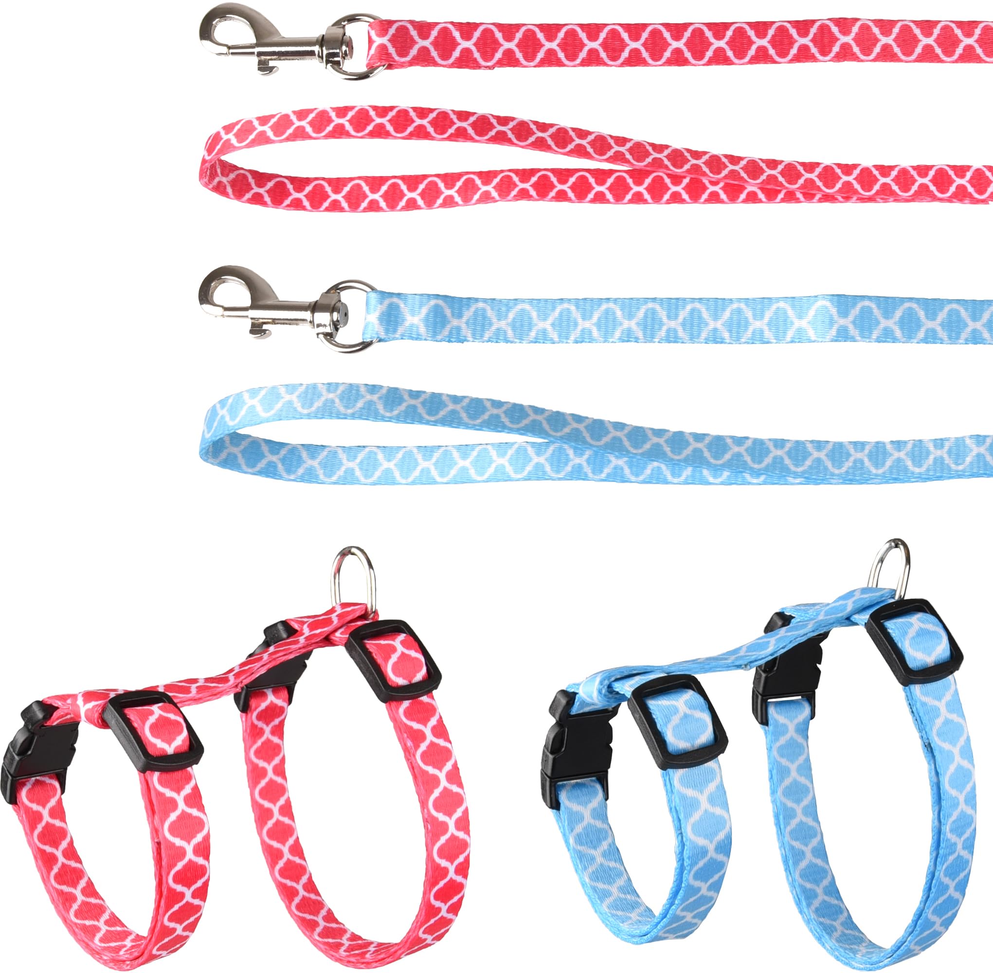 Cat Harness with leash Kitten Amsi Multiple colours 15-25cm 20-35cm 100cm 10mm