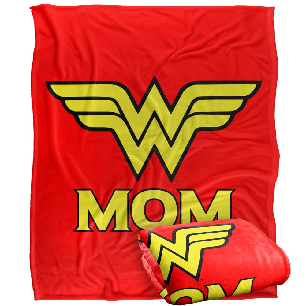 WONDER WOMAN Wonder Mom Silky Touch Super Soft Throw Blanket 152 x 127 cm