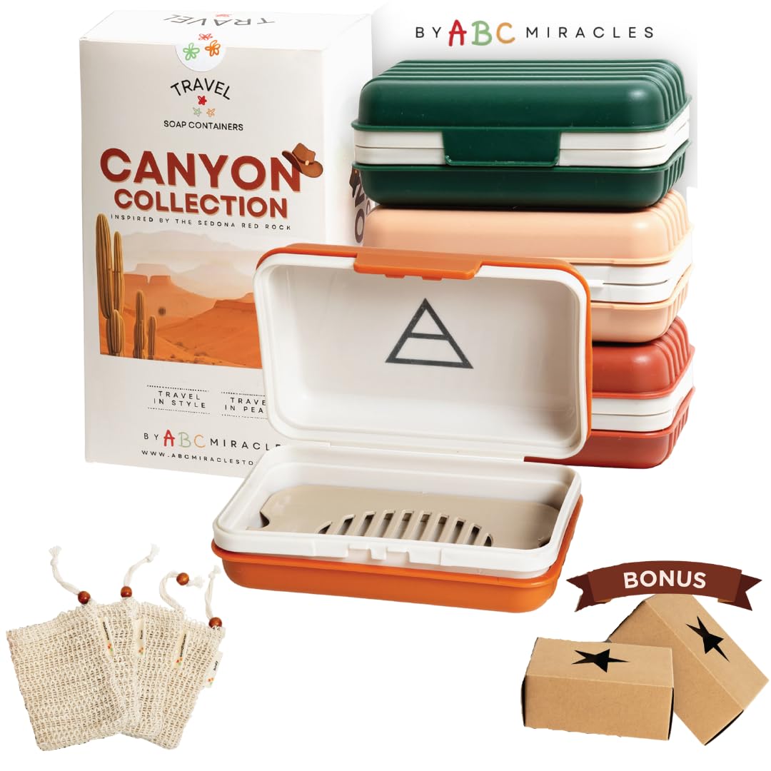 4 Pack Travel Soap Container (Canyon Collection)