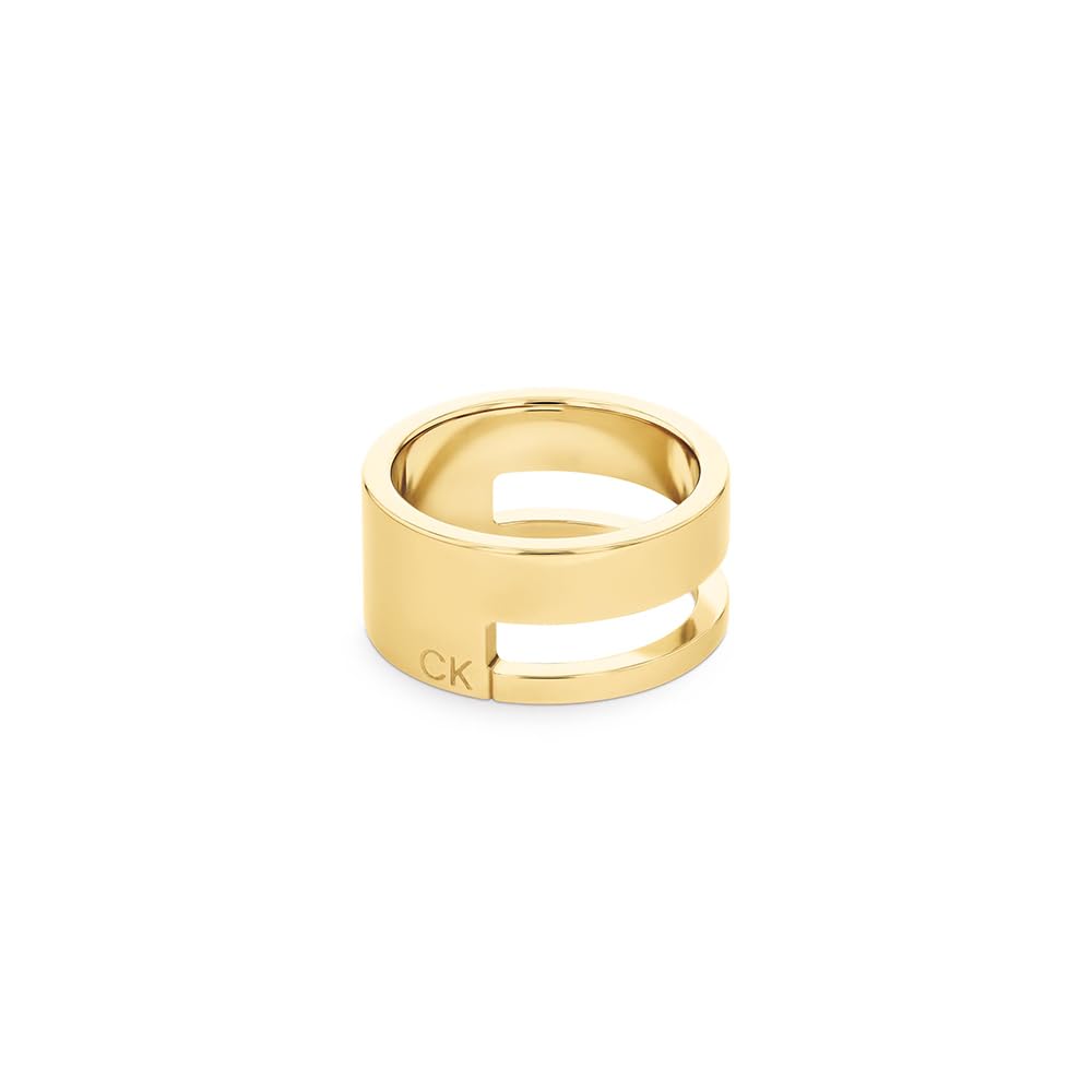 Calvin Klein Women's GEOMETRIC ESSENTIALS Collection Ring in Yellow Gold - 35000679B