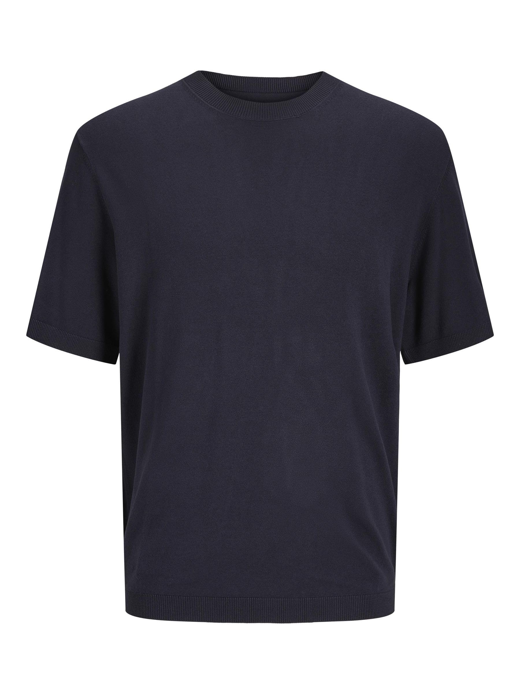 JACK & JONES Men's Jprccwilliam Knit Crew Neck Ss Sn, Night Sky, L