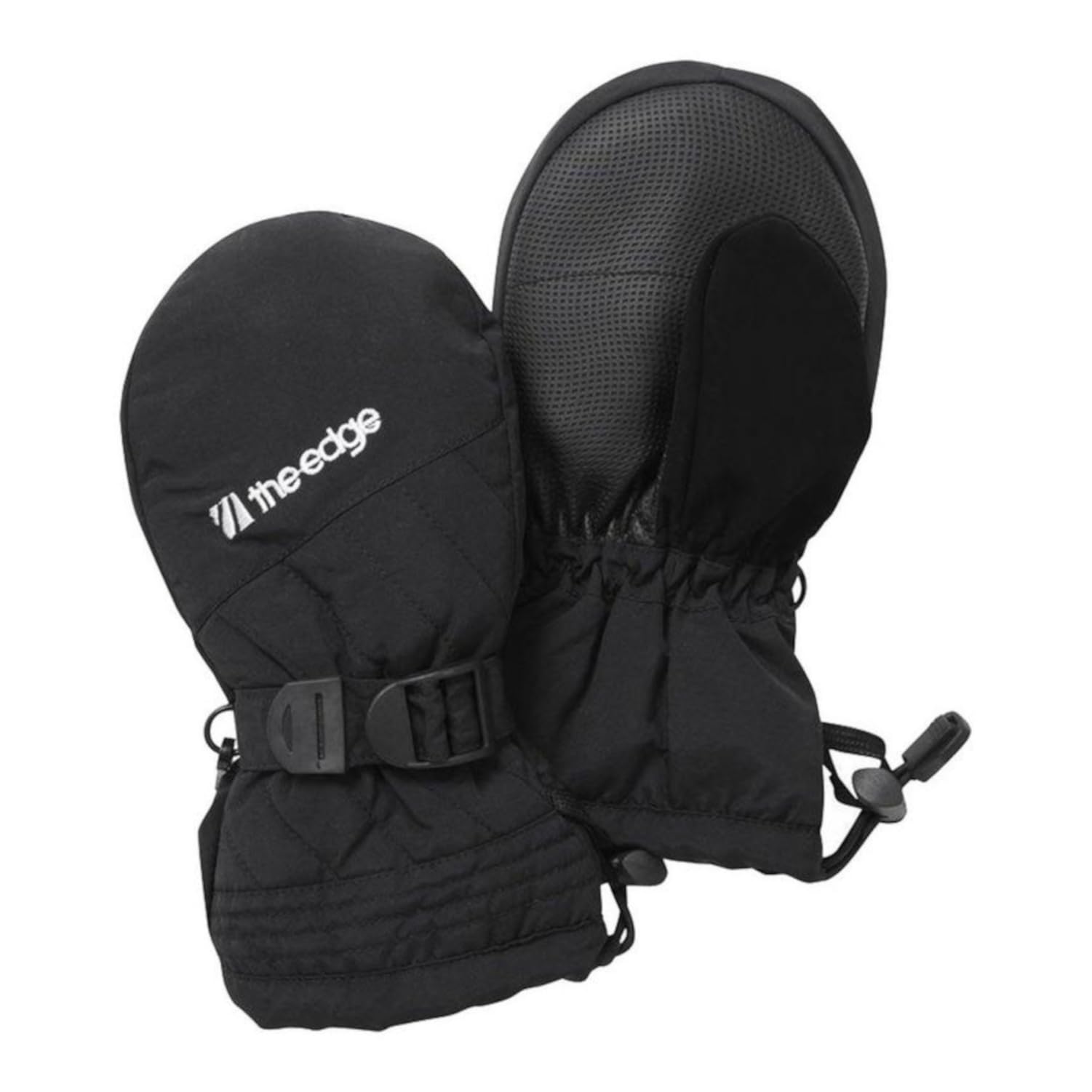 VIP The Ridge Edge Boys Girls Waterproof Warm Windproof Winter Outdoor Snow Rain Gloves Mitts, Black, L/XL