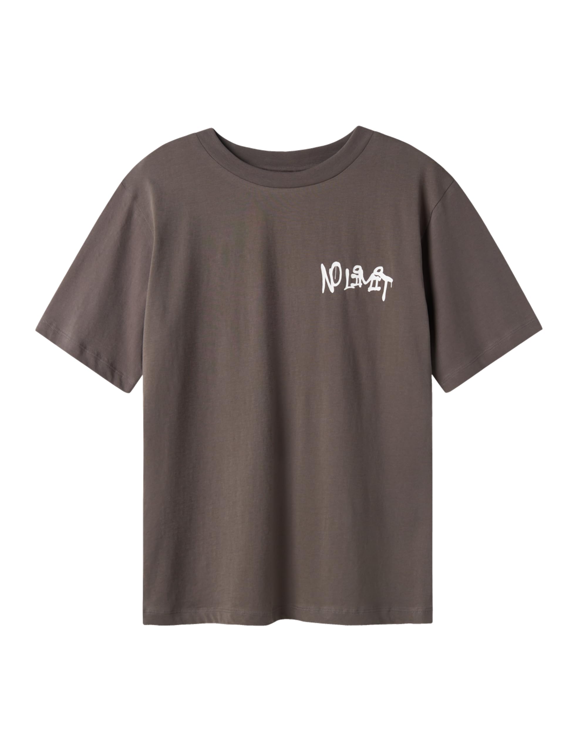 Lmtd Nlmlucky Ss L Top, granitgrau, 158-164