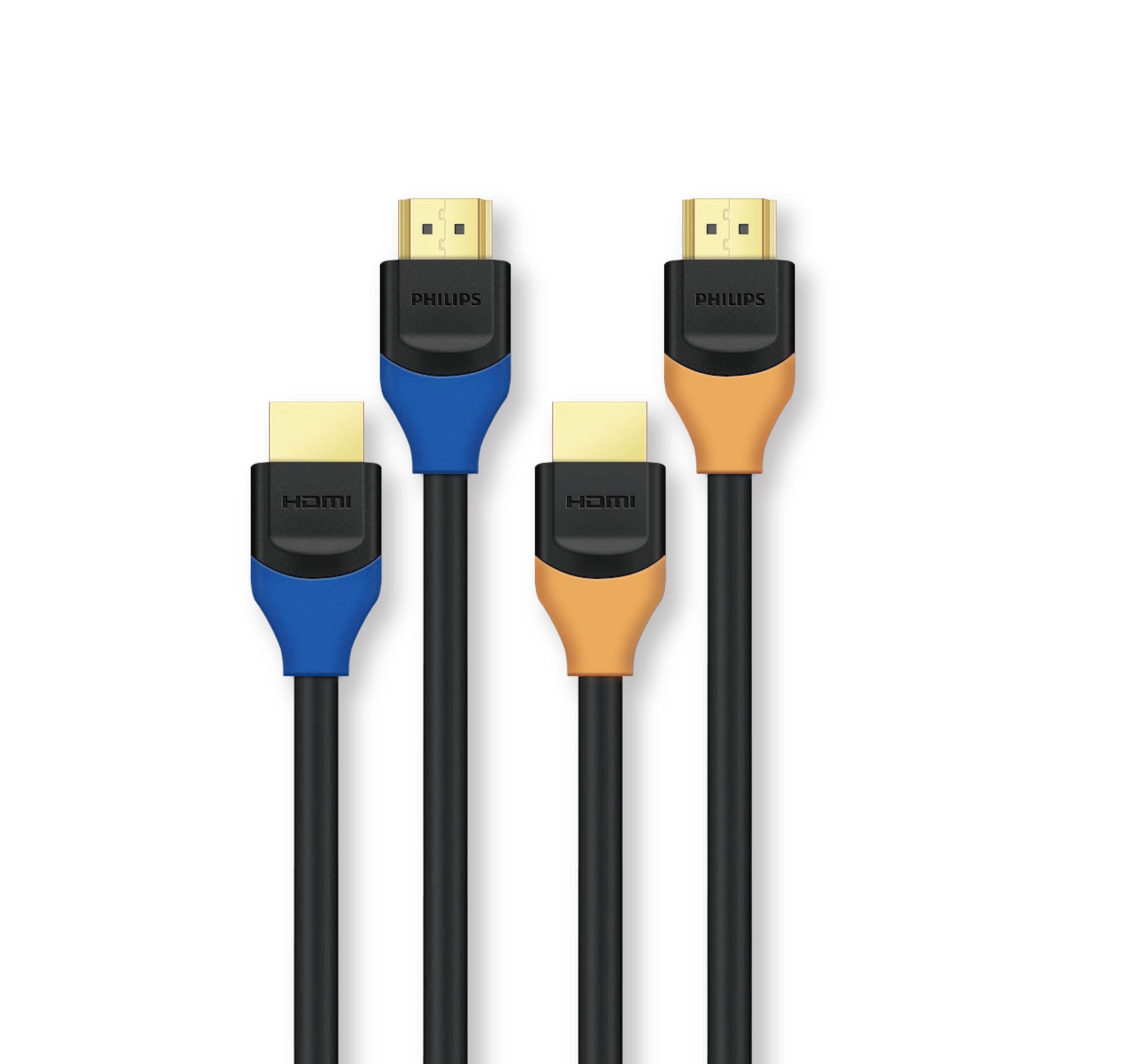 Philips SWV5731BY 4K HDMI Cable 1.5M, 18Gbps, HDR, ARC, 4K@60Hz, 2K@144Hz, 1080P@240Hz, Ultra HD HDMI for PS5, Xbox, TV, Monitor, Projector, Laptop