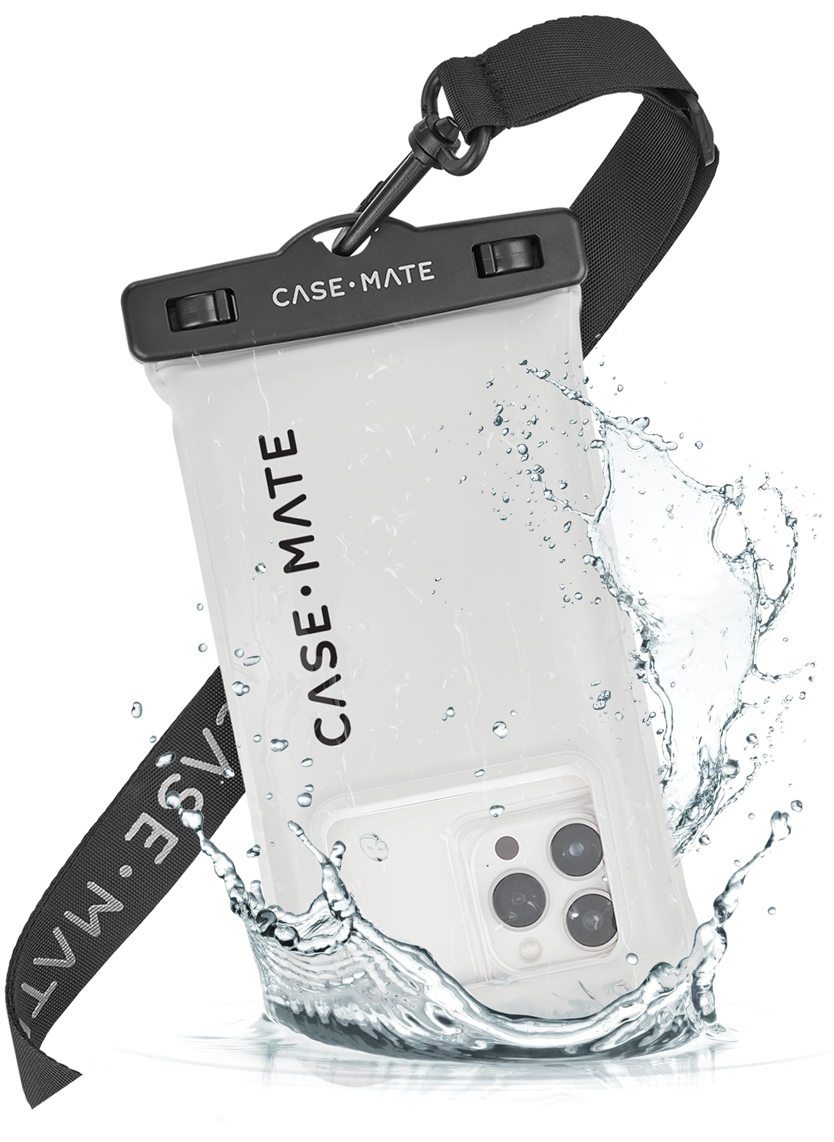Case-Mate - IP68 Waterproof Phone Pouch/Case [Touchscreen Compatible] - Floating Waterproof Phone Case w/Crossbody Lanyard for iPhone 14 Pro Max/ 13 Pro Max/ 12 Pro Max/ 11/ S22 Ultra - Sand Dollar