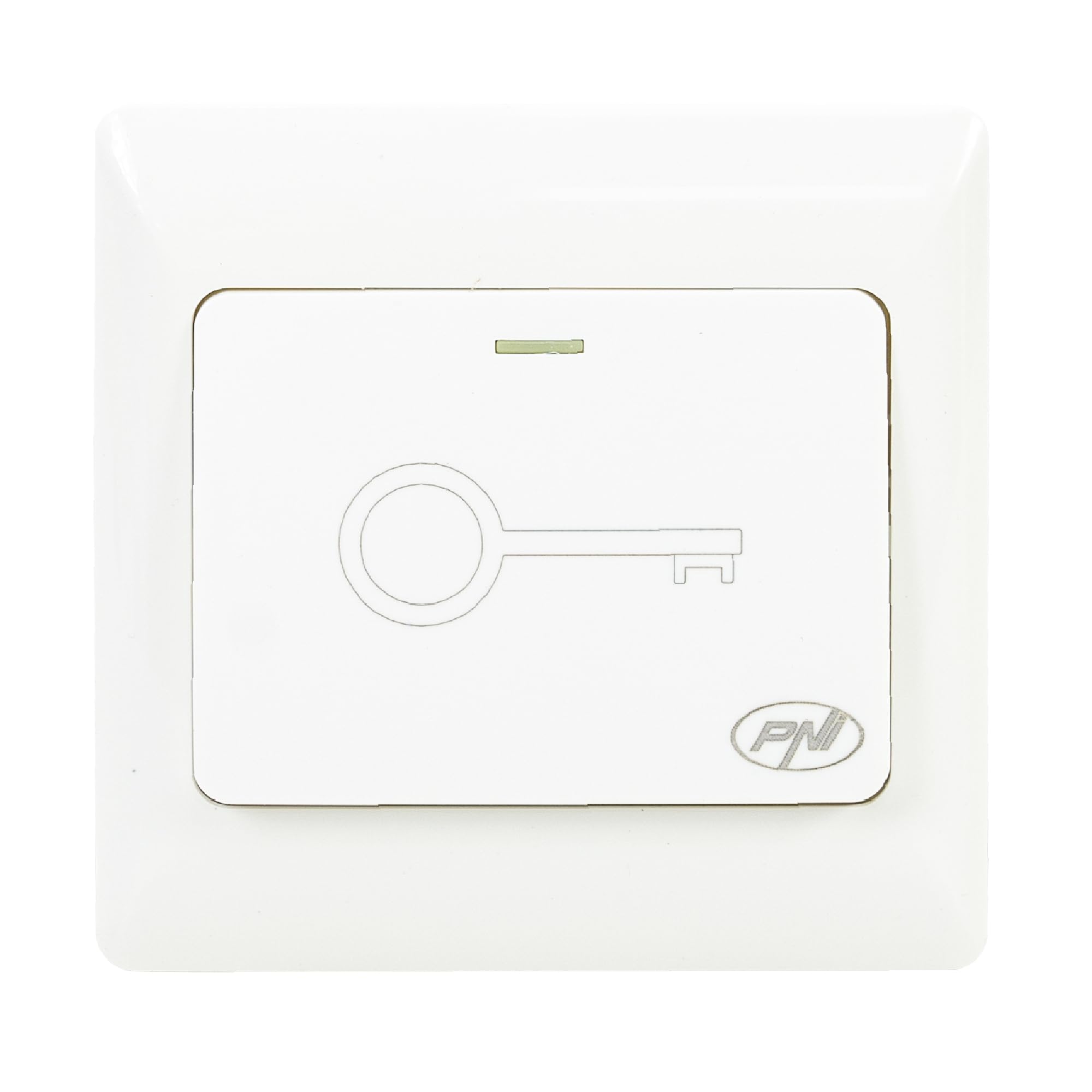 Recessed access switch PNI PB101, NO/COM output contact, max. 36V 3A, white