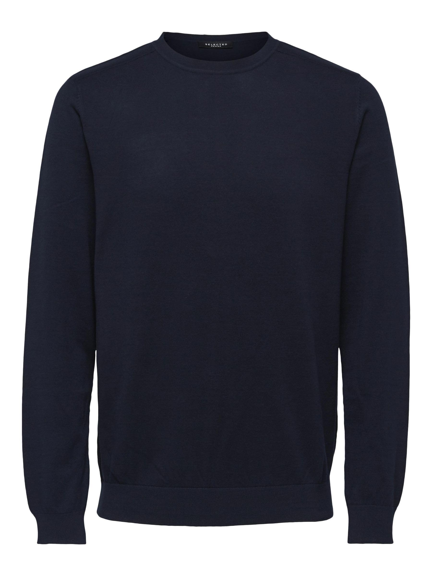 Selected HOMME Male Pullover Pima in cotone, Blazer blu marine, L