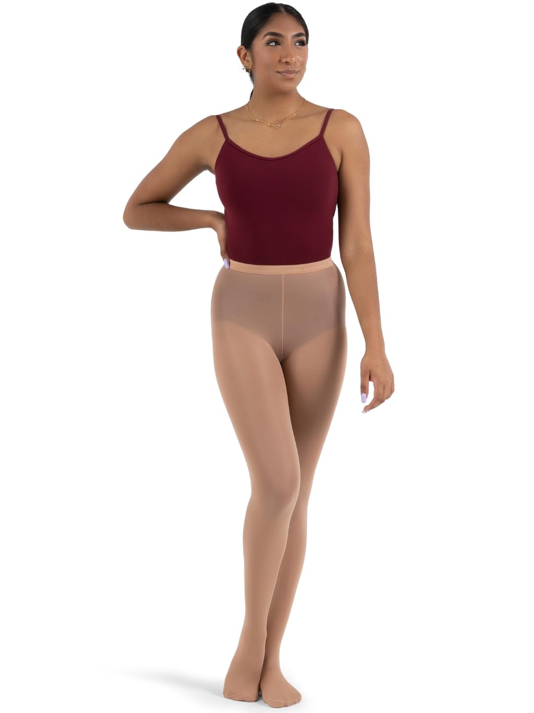 Capezio Women's Hold & Stretch Transition Tight - Beige - Medium