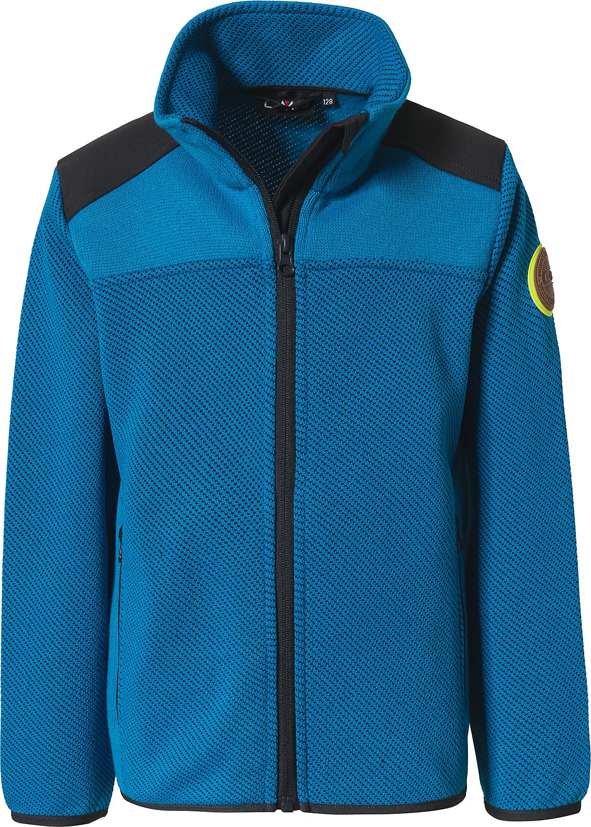 CMP Jacquard Knitted Fleece Jacket with Patch Child, boys, 30H2184, River, 104