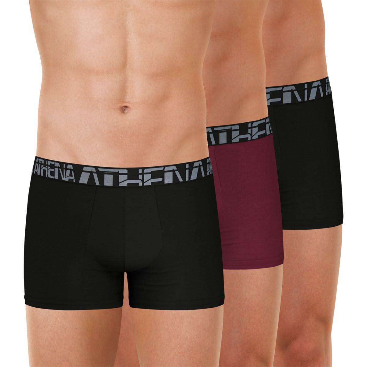 Athéna Men's MICRO Underwear, NOIR/TANIN/NOIR,