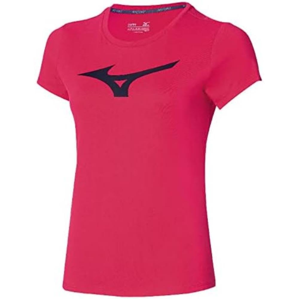 Mizuno Women's RB Logo tee, Rose Red, XS