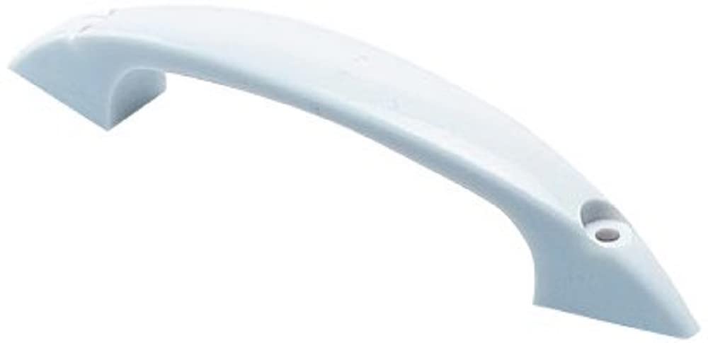 Merriway® BH01766 (4 Pcs) D Type Front Fix Plastic Cupboard Cabinet Door Handles, White 100mm (4 inch) - Pack of 4 Pieces