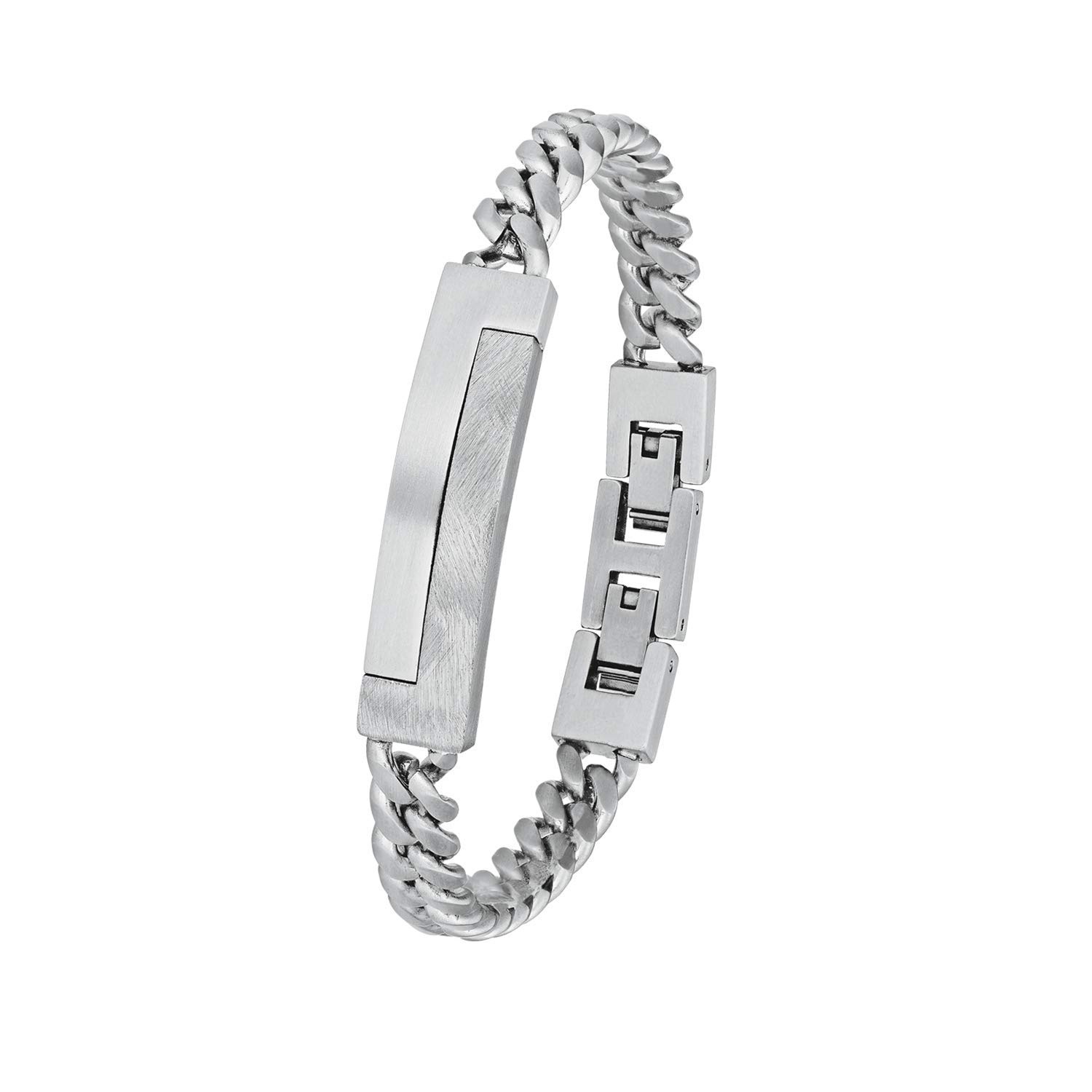 s.Oliver Bracelet Men Arm jewelry, 20+1,5 cm, Silver, Comes in jewelry gift box, 2024254