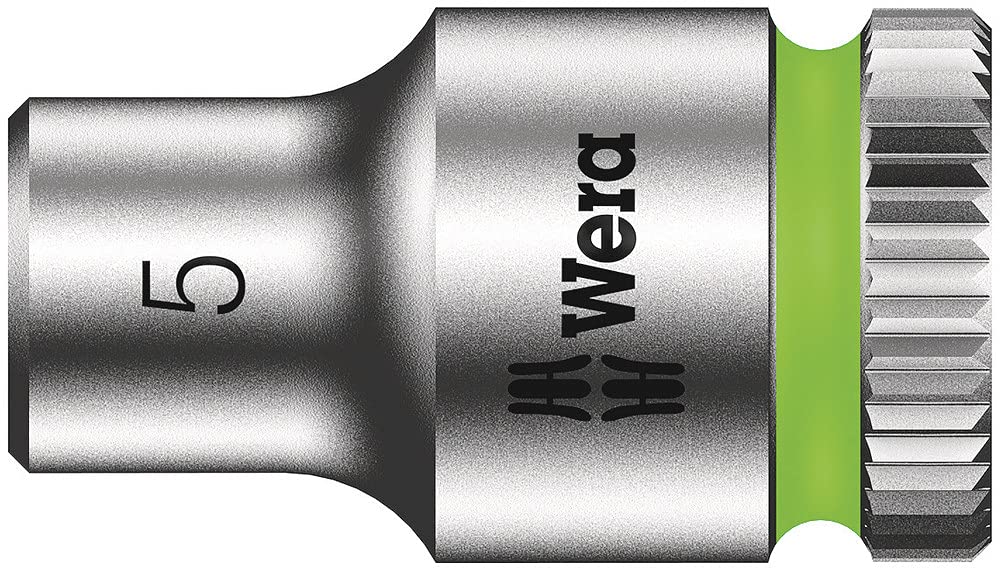 Wera 05003503001 5 mm 8790 HMA Zyklop Socket with Hexagon Drive - Silver, 1/4 Zoll - 5,0 mm