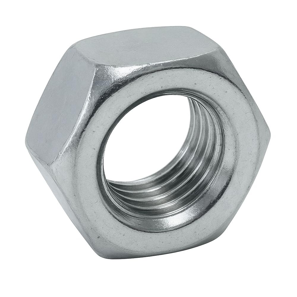 Merriway BH02473 (10 Pcs) Steel Hex Nut M10, Bright Zinc Plated - Pack of 10 Pieces