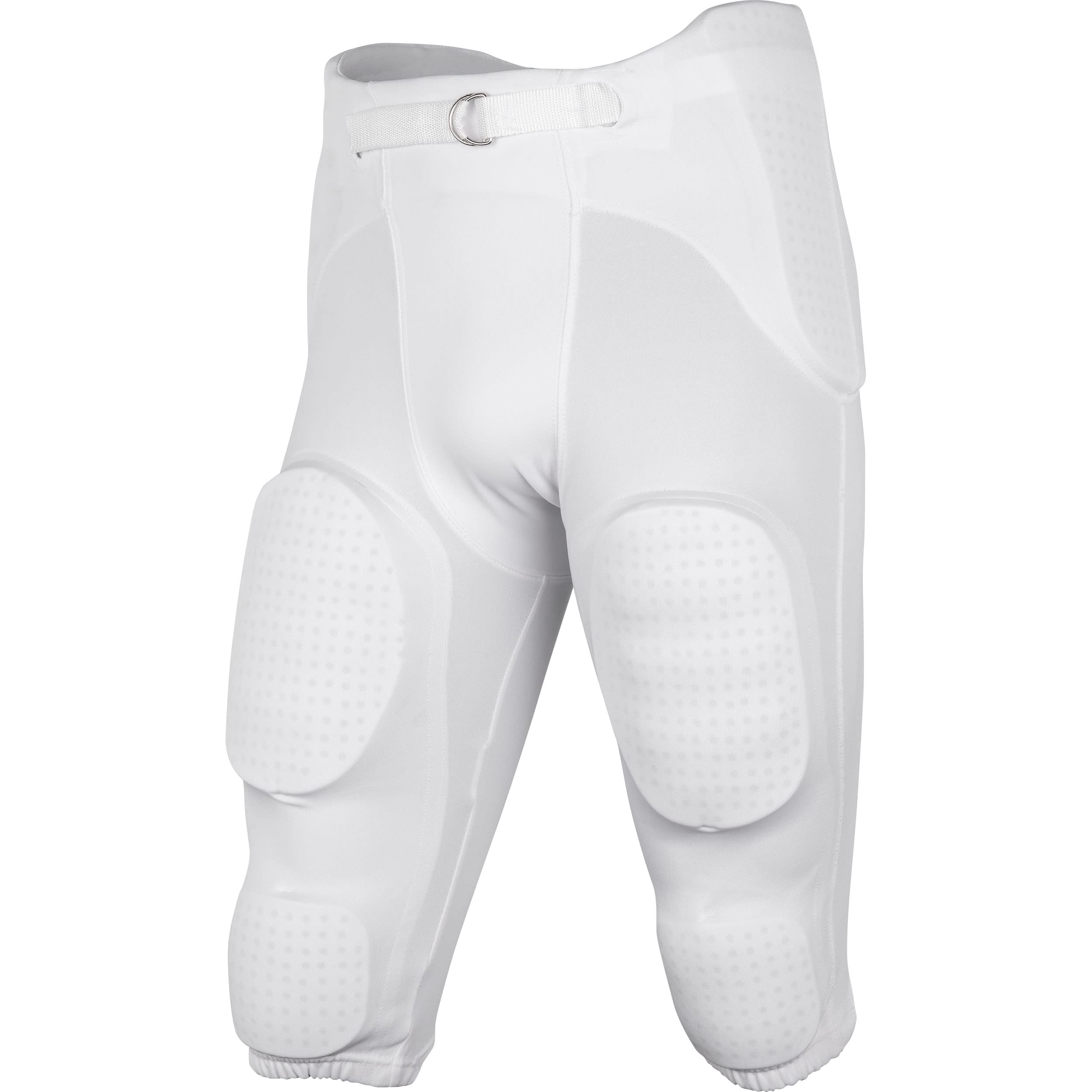 CHAMPRO Boys' Safety Integrated Football Practice Pant with Built-in Pads White