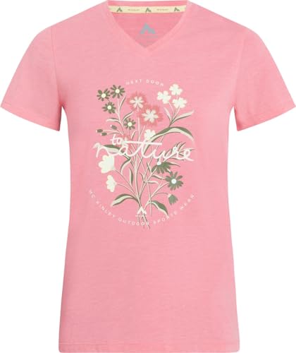 Mckinley Women's NATA II T-Shirt, Melange/Pink, 48