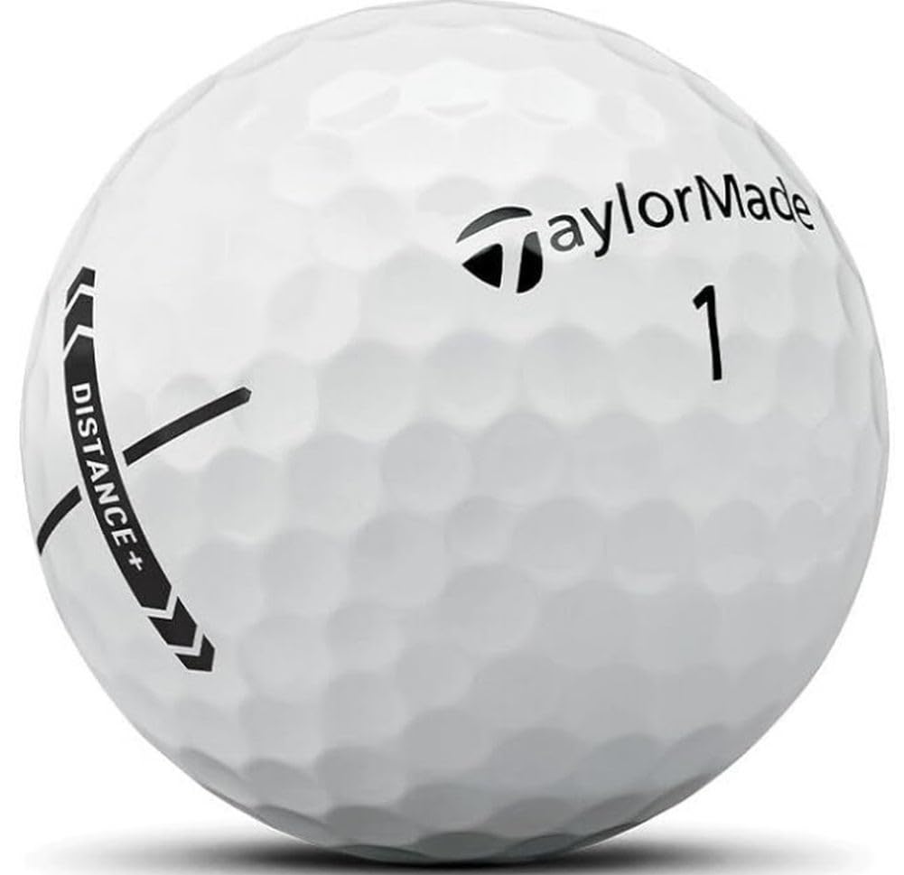 TaylorMade Distance+ Golf Balls (White, 3pk) 1 Sleeve 2025