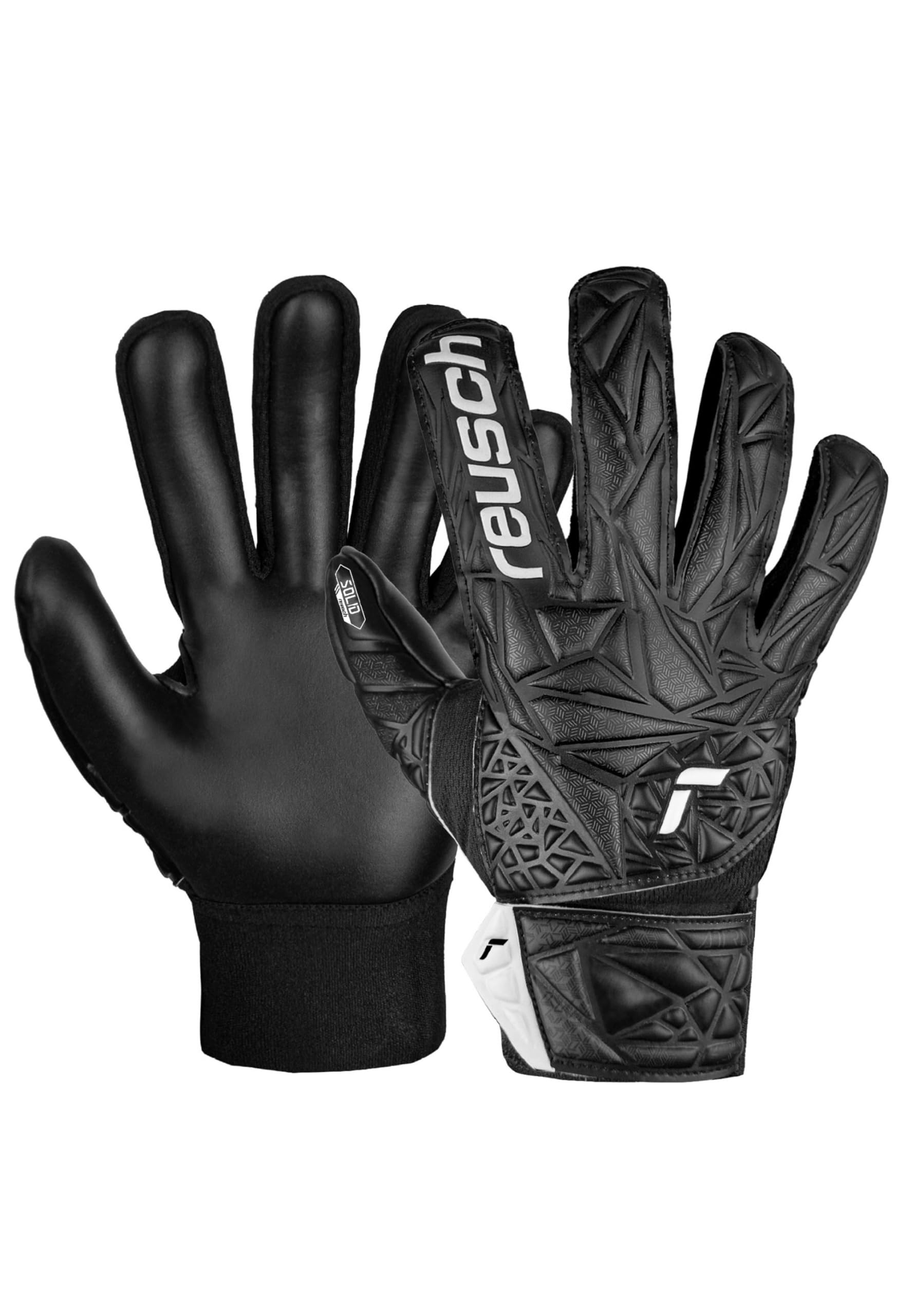 Reusch Attrakt Starter Solid Finger Support Junior Goalkeeper Gloves for Children for All Surfaces