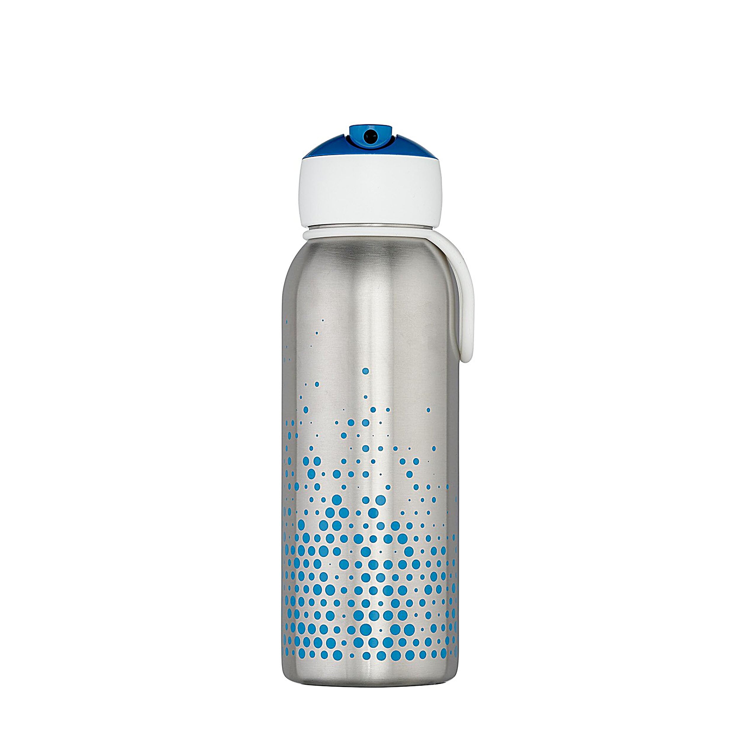 Mepal - Flip-Up Campus Thermal Flask - Insulated Drinking Bottles for Children - Stainless Steel Thermos Flask - Hot for 9 Hours & Cold for 12 Hours - BPA-Free - 350 ml - Blue