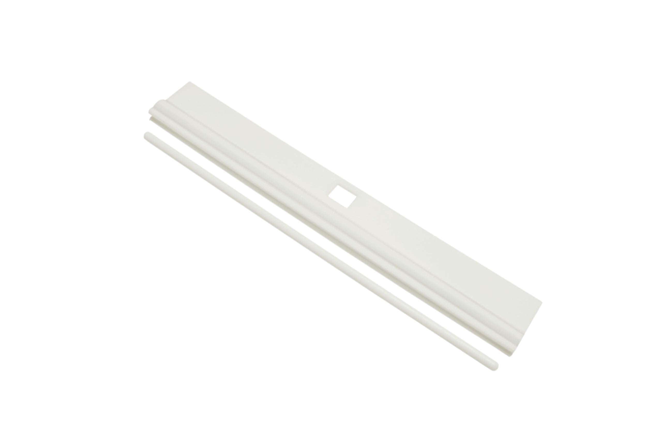 GARDINIA slat holder, for Leander slat curtain, 12.7 cm, incl. slope hook, plastic, white, 10 pieces