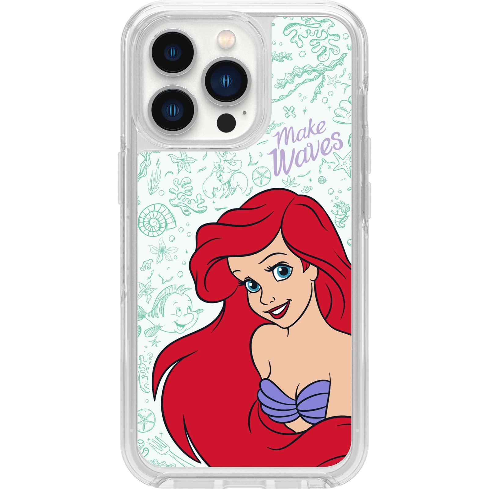 OtterBox iPhone 13 Pro (ONLY) Symmetry Series+ Case - ARIEL WAVES, ultra-sleek, snaps to MagSafe, raised edges protect camera & screen