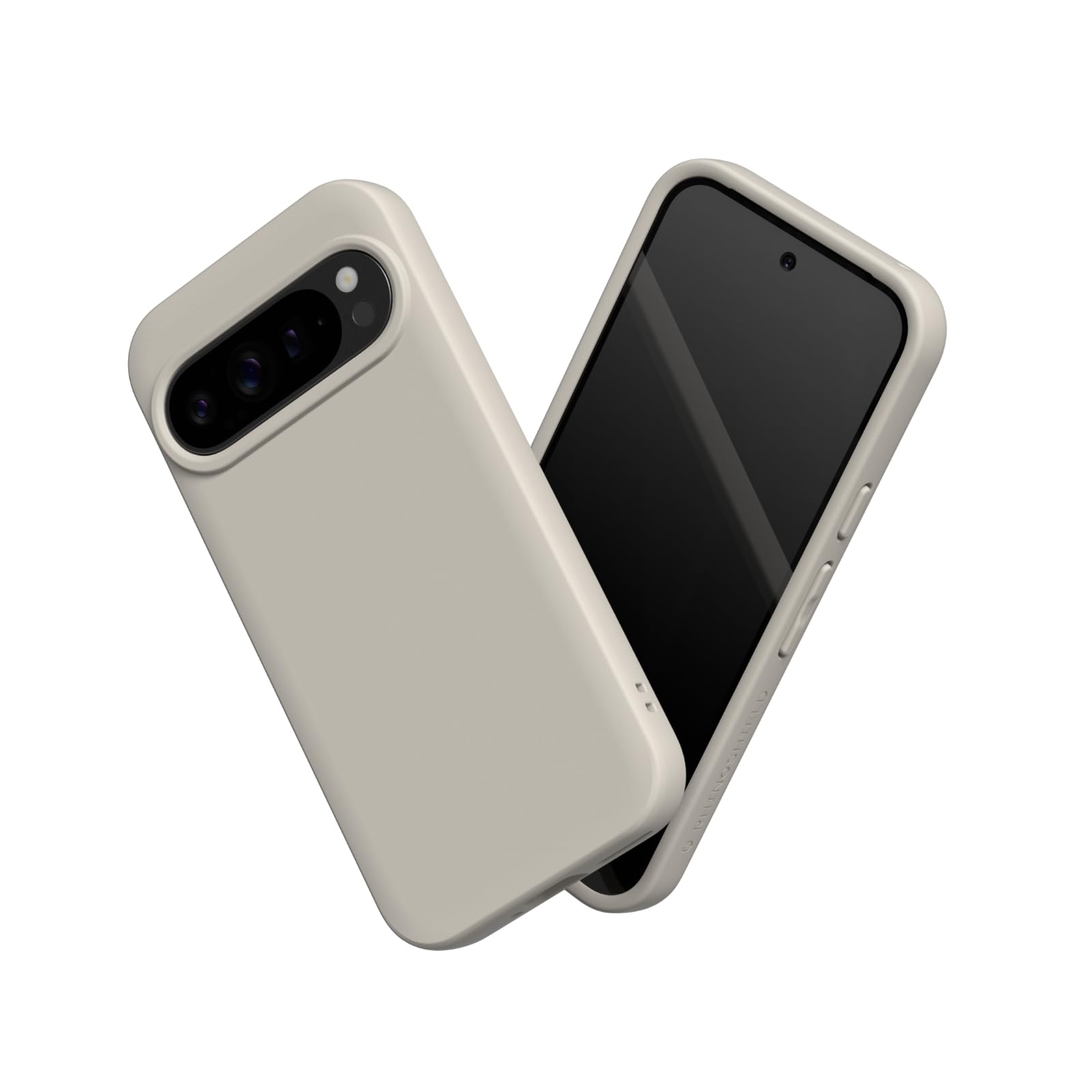 RHINOSHIELD Case Compatible with [Pixel 9/9 Pro] | SolidSuit - Shock Absorbent Slim Design Protective Cover with Premium Matte Finish 3.5M / 11ft Drop Protection - Shell Beige