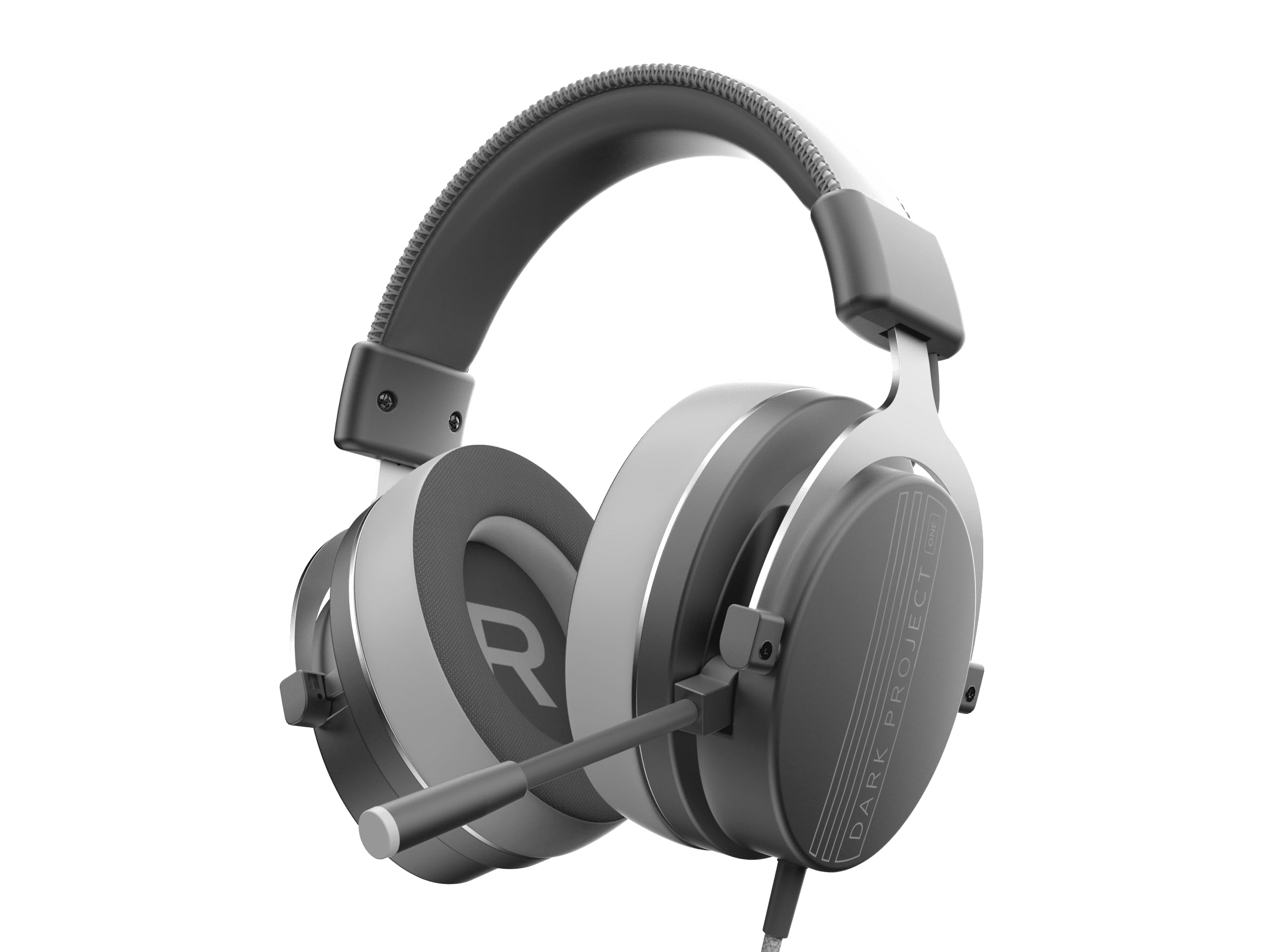 Dark Project VEXO Wired Gaming Headset | 3.5mm Audio Jack | Dual-Chamber 50mm Drivers with Composite Diaphragm & Neodymium Magnet | Flip-To-Mute Microphone| Triple-Layer Ear Cushions