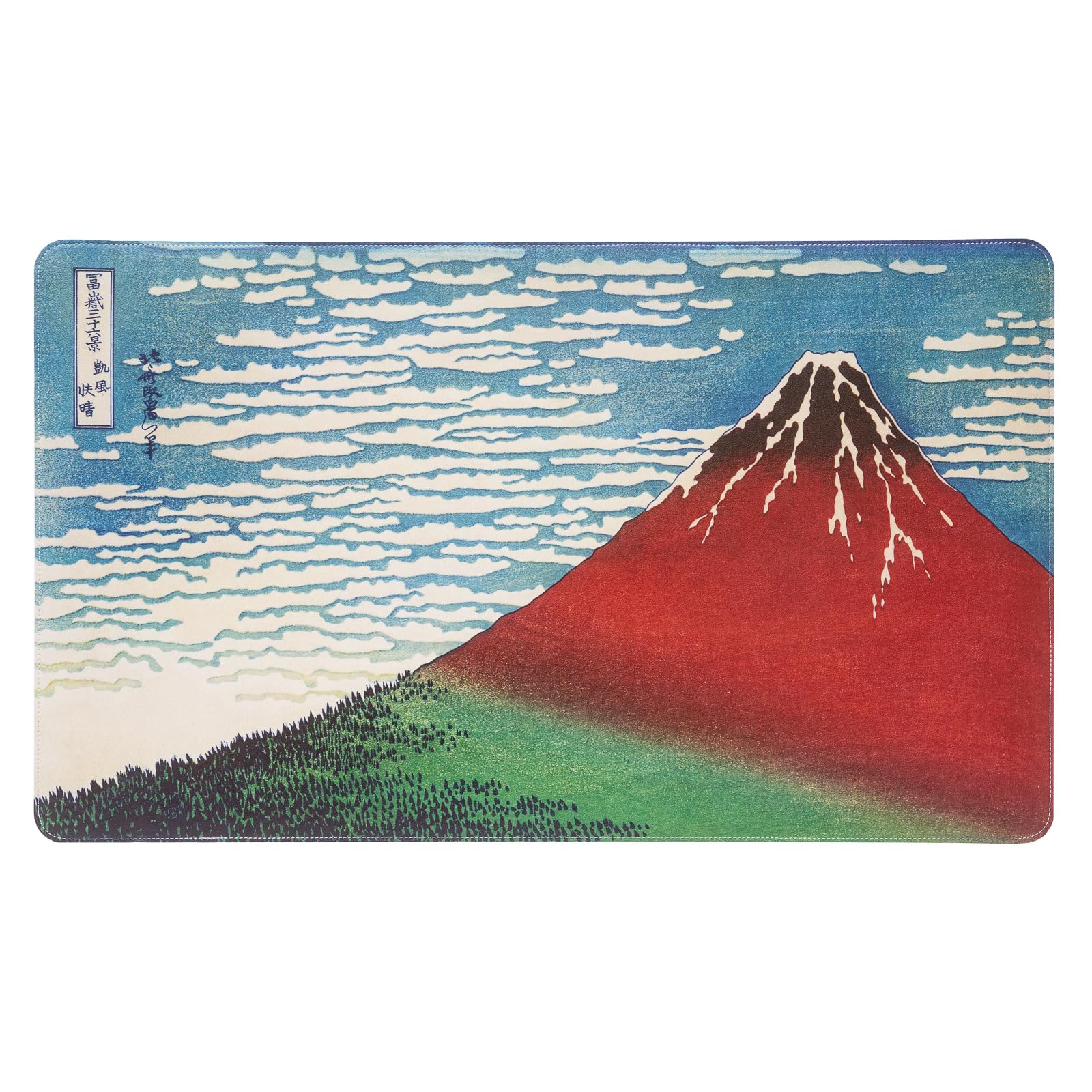 Grupo Erik XXL Mouse Pad - Hokusai | Gaming Desk Mat 23.6 x 13.8 inches Faux Leather Mat, Keyboard & Mouse Mat Large | Japanese Art Gifts, Gaming Gifts Gamer
