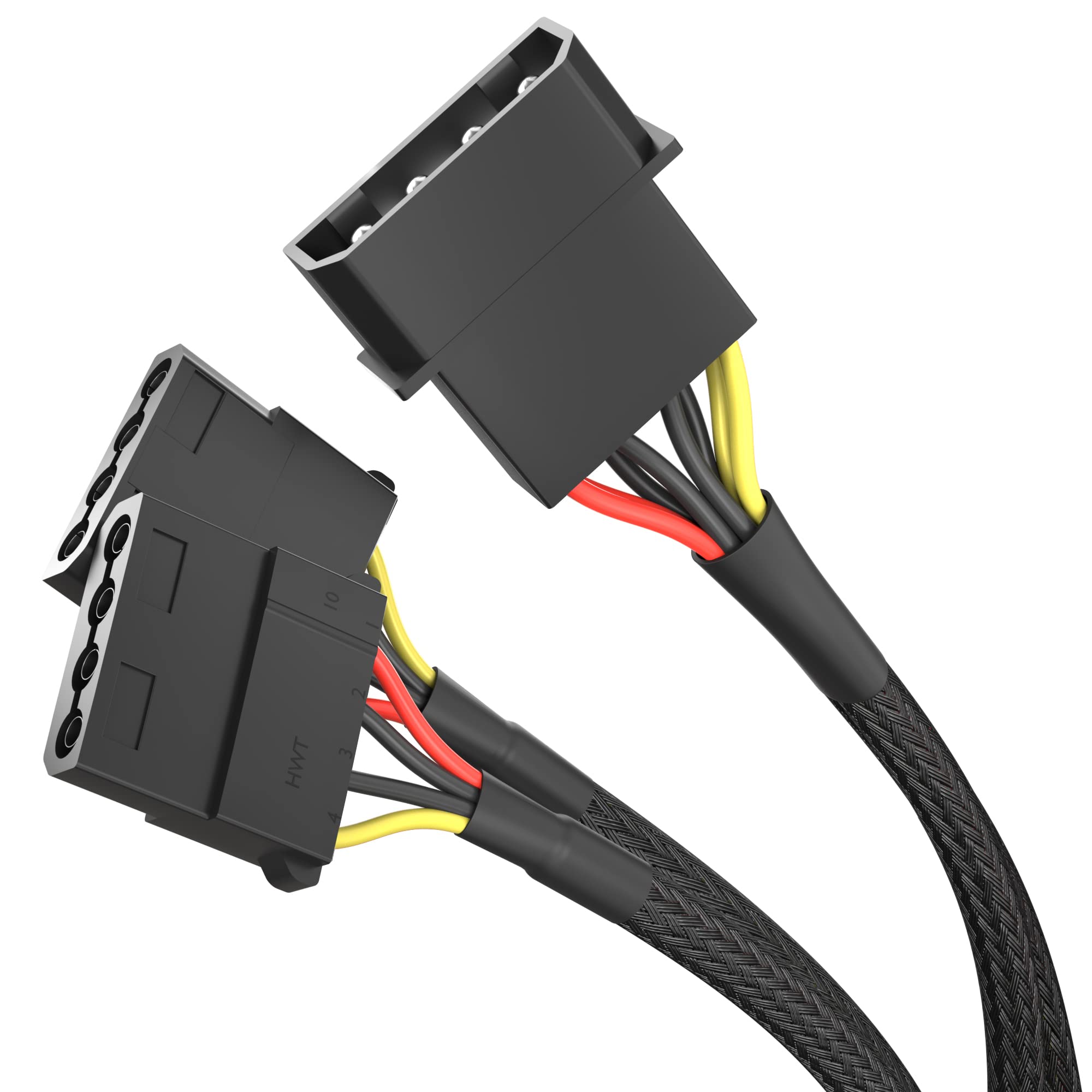 KabelDirekt – 30cm 4-pin Molex to 2x 4-pin Molex Y-cable