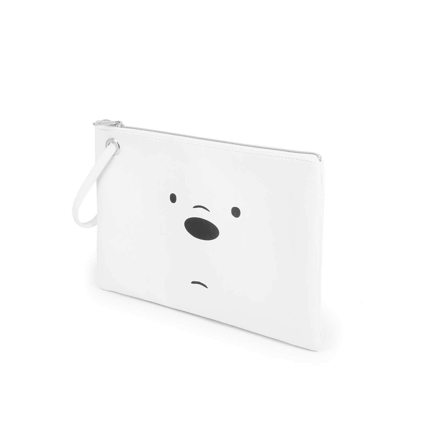 We Bare Bears Ice Bear-Sunny Toiletry Bag, White, 29.5 x 20 cm