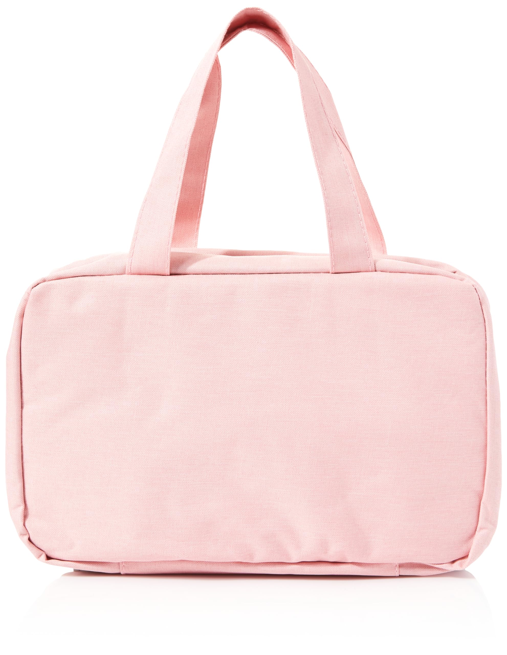 Lychico Travel Toiletry Bag with Hanging Hook, Water-Resistant Makeup Cosmetic Bag Organizer for Shampoo, Conditioner, Brushes Set, Travel-Size Accessories, Pink