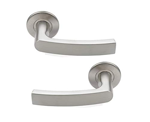 Bricard Salsa Design Stainless Steel Rosette Handles Pair 668552