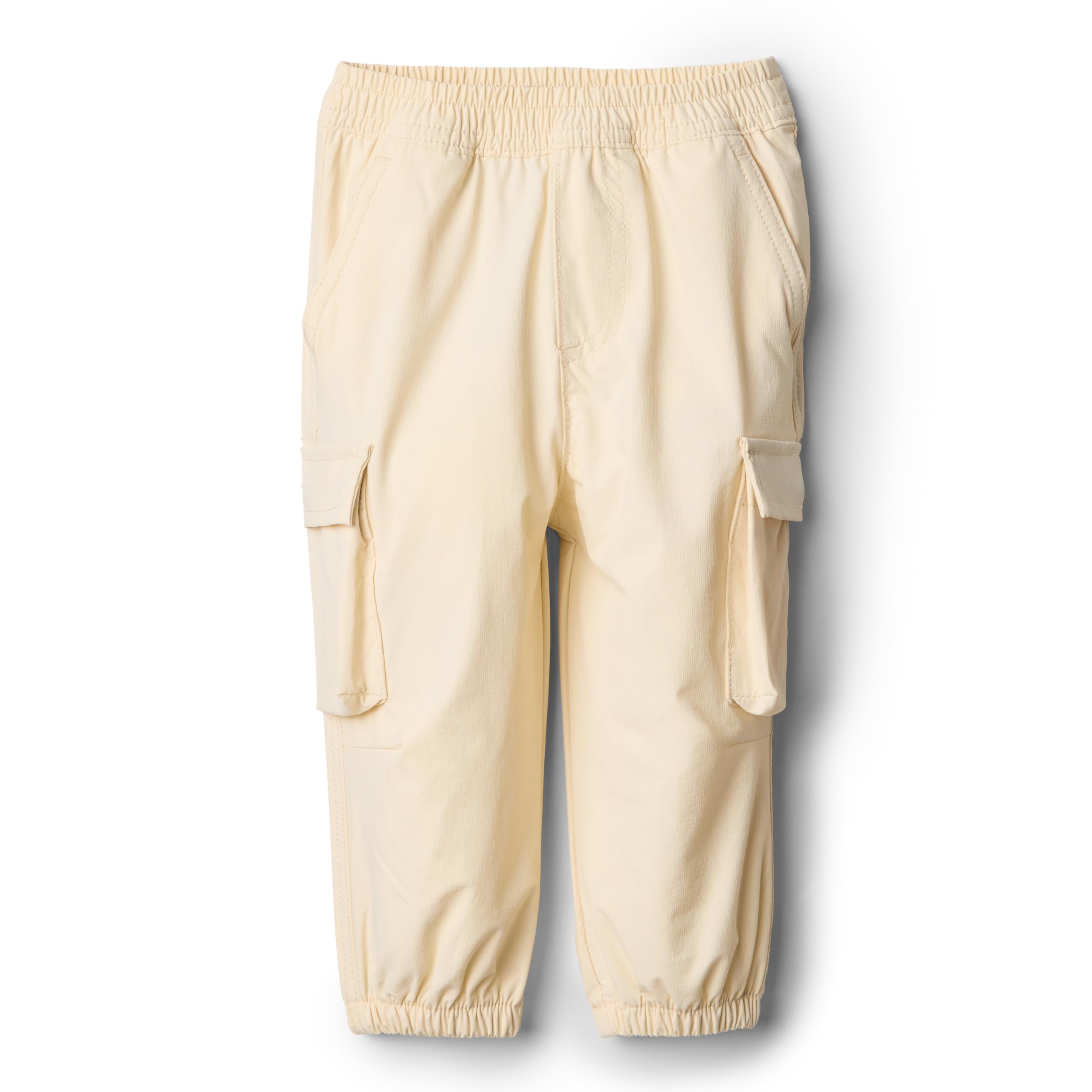 Amazon Essentials x Sofia Grainge Baby Boys' Nylon Parachute Trousers, Beige, 24 Months