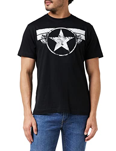 Marvel Men's Captain America Cap Logo T-Shirt