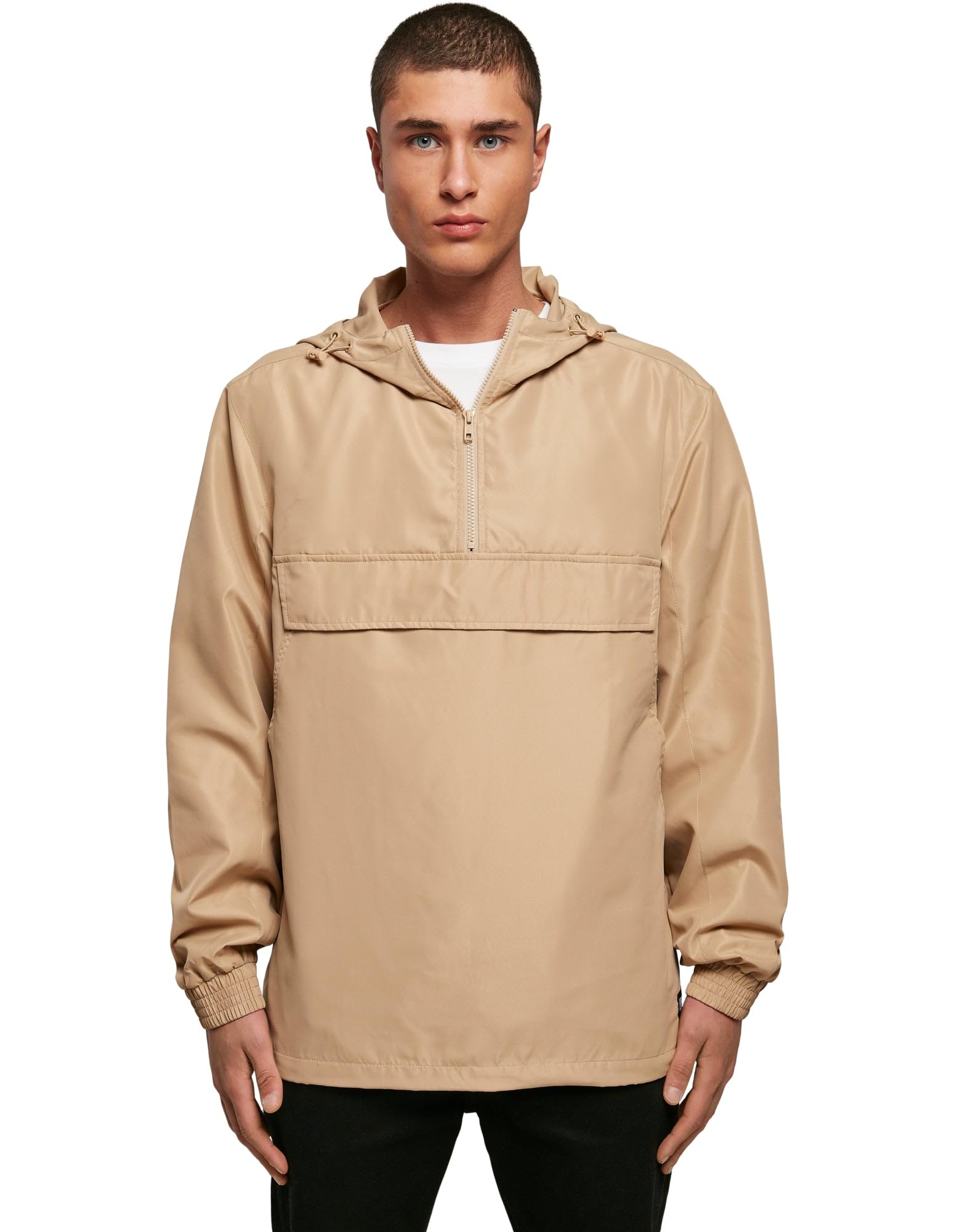 Urban Classics Men's Recycled Basic Pull-Over Jacket, Union Beige, XXL