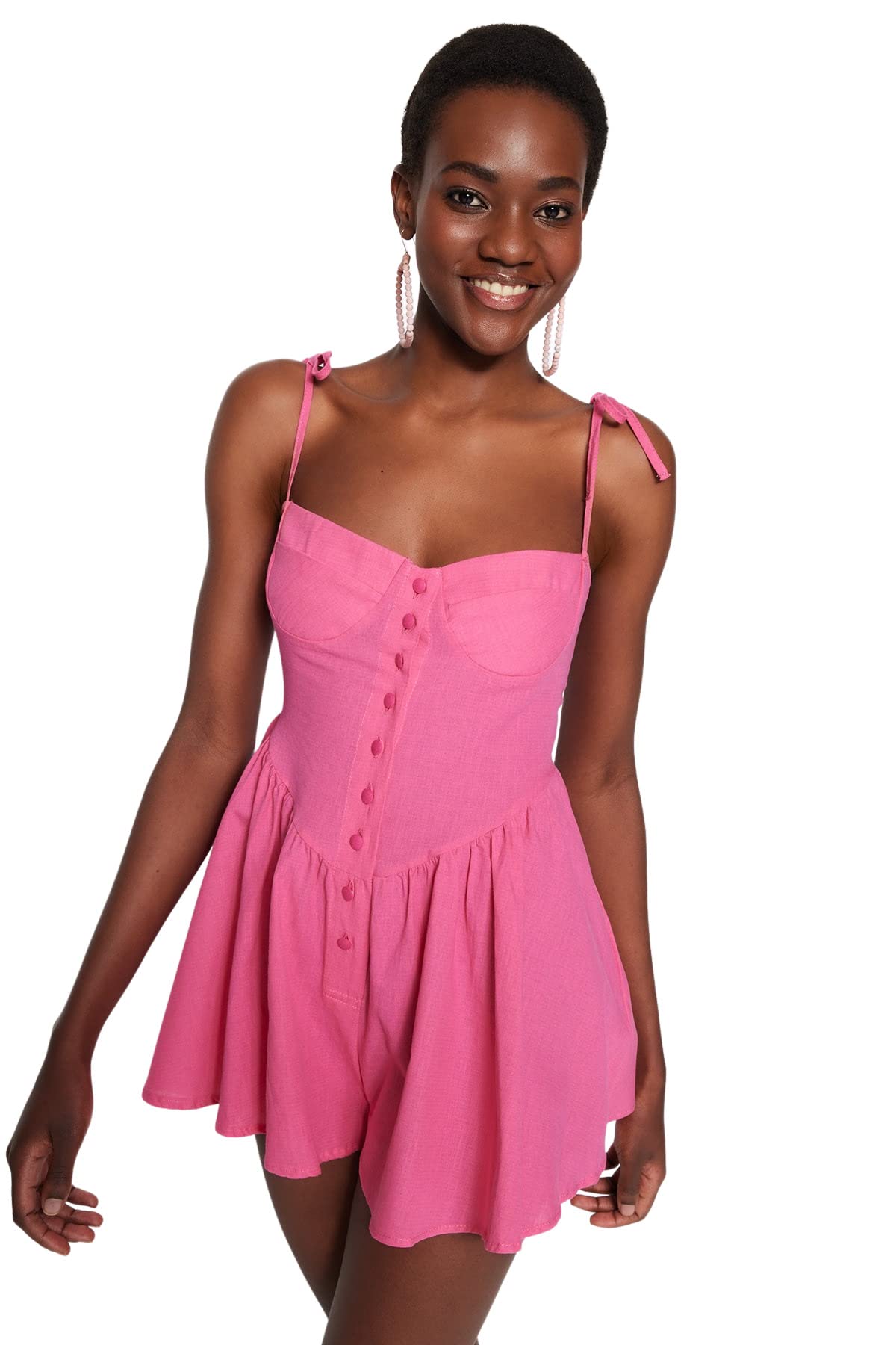 Trendyol FeMan Plain Woven Jumpsuit