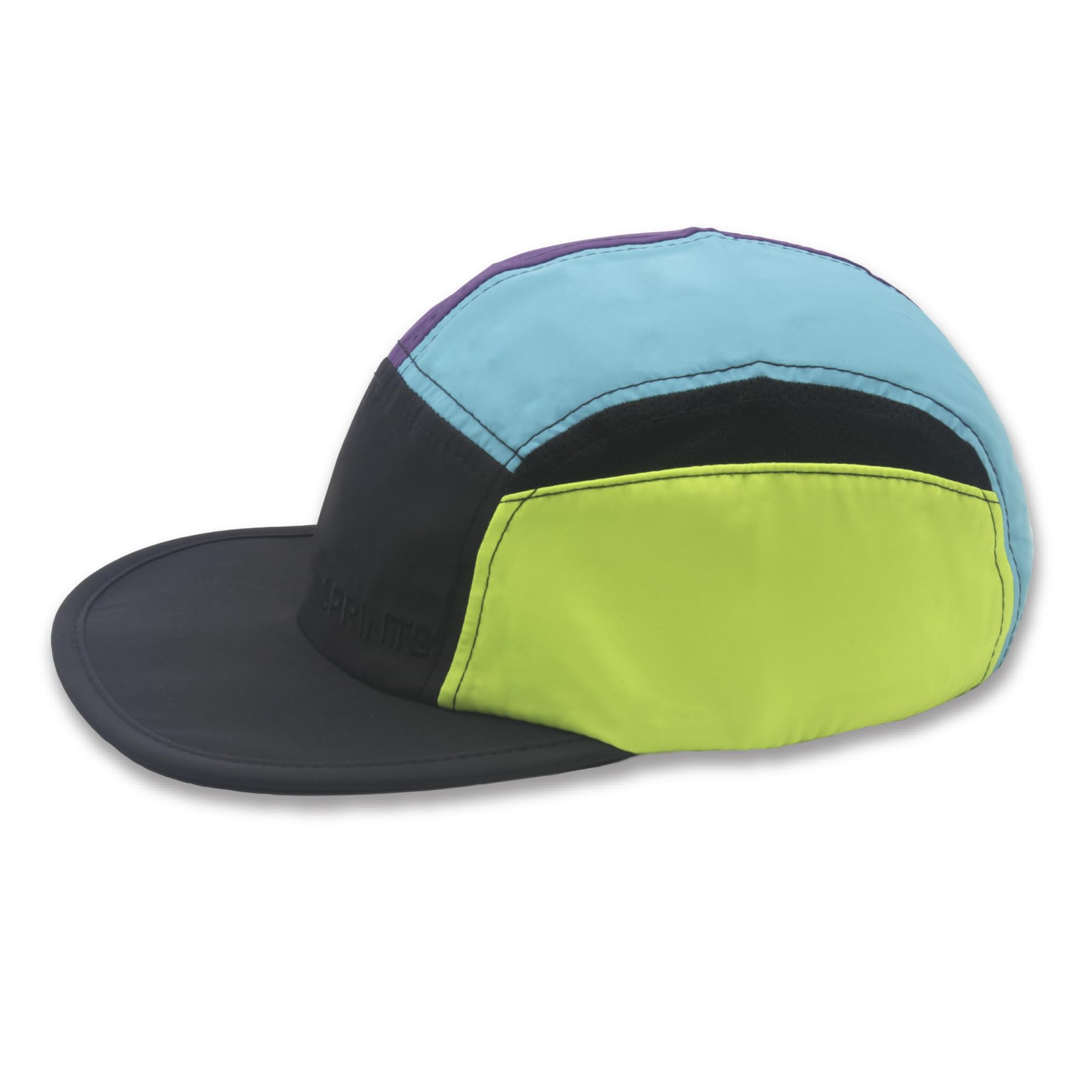 Sprints 5 Panel Performance Running Hat, Fresh Prints of, One Size