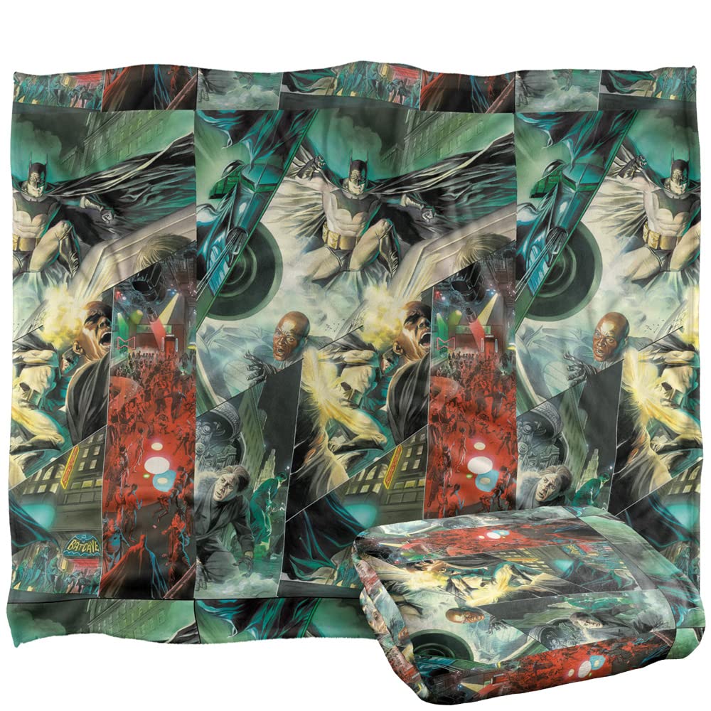 BATMAN Alex Ross Panels Officially Licensed Silky Touch Super Soft Throw Blanket 152 x 127 cm