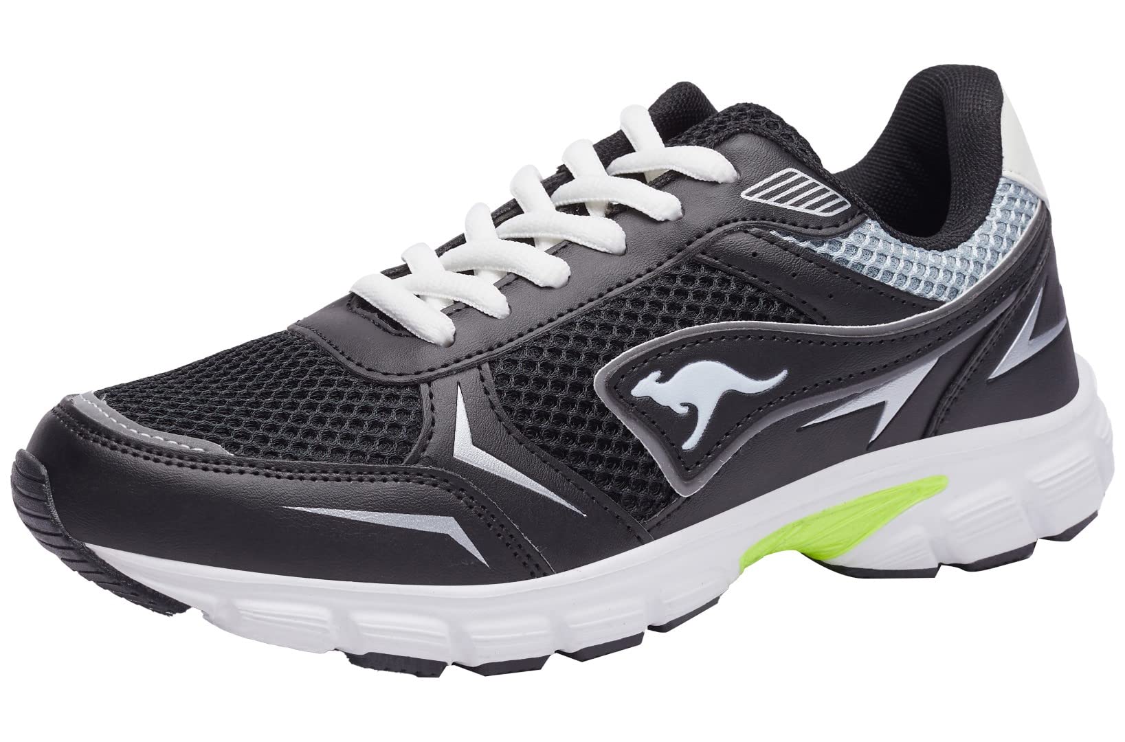 KangaROOS Unisex K-RH Amos Sneaker, Jet Black/White, 5 UK