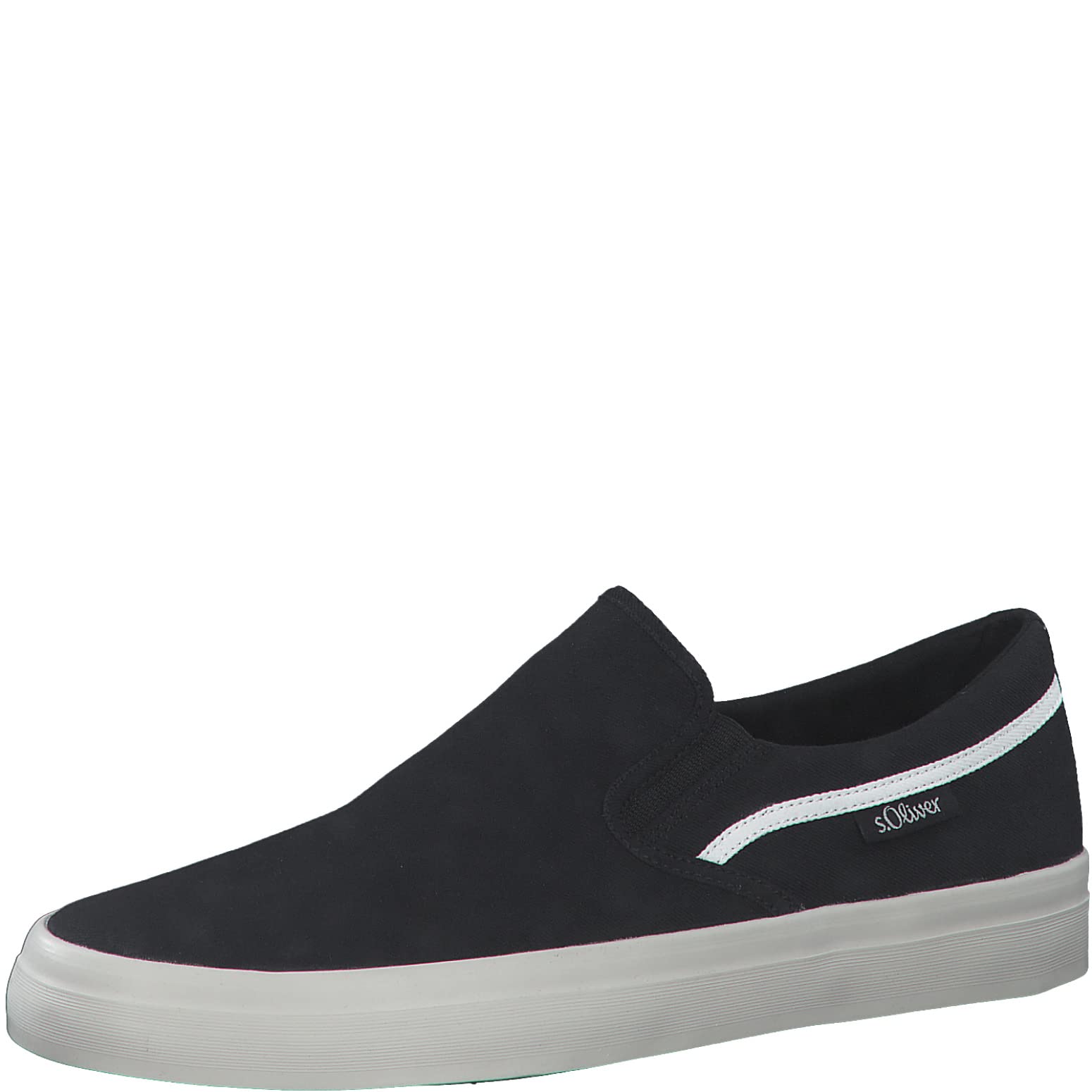 s.Oliver Men's 5-5-14602-20 Loafer Flat, Black, 8 UK