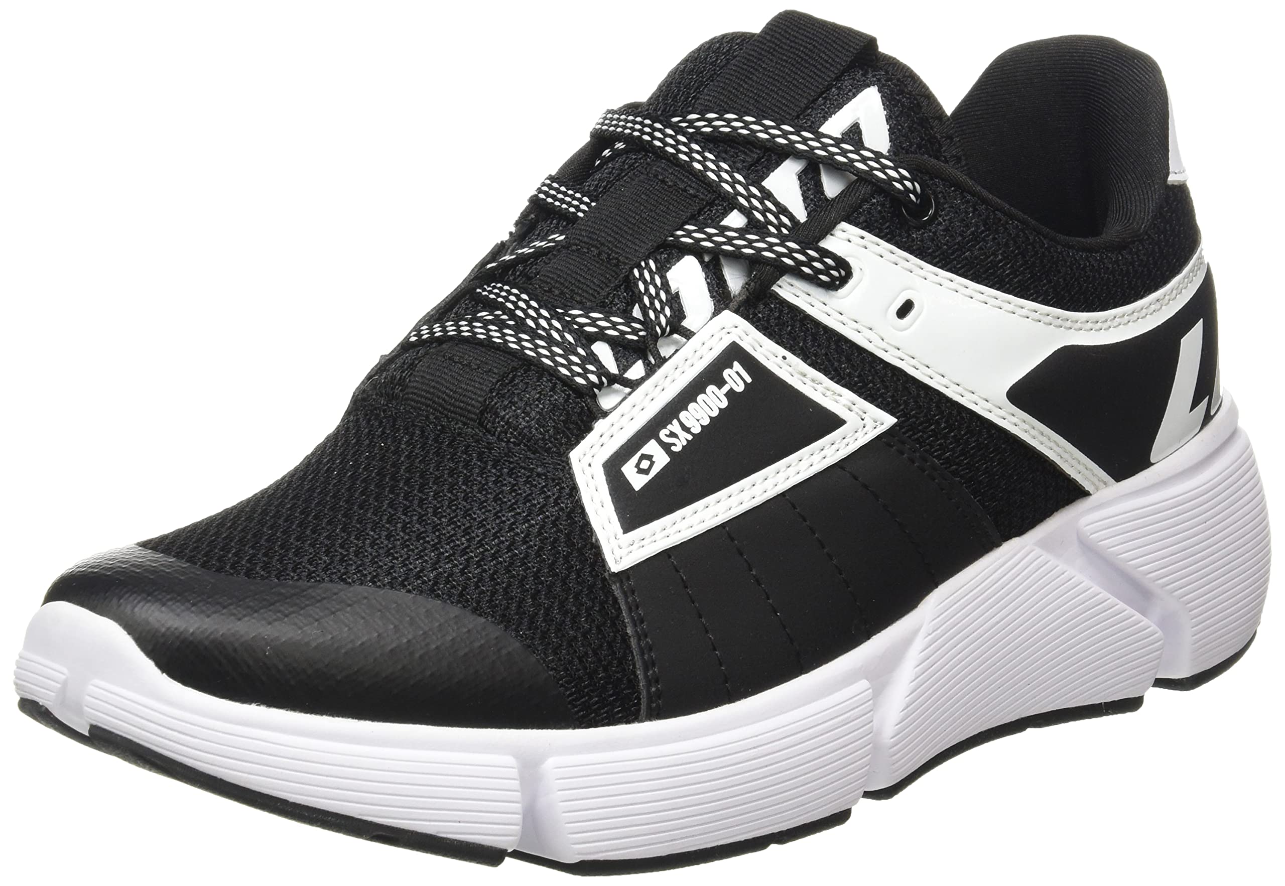 Lotto Women's Breeze Logo W Oxford Flat, Nero e Bianco, 4 UK