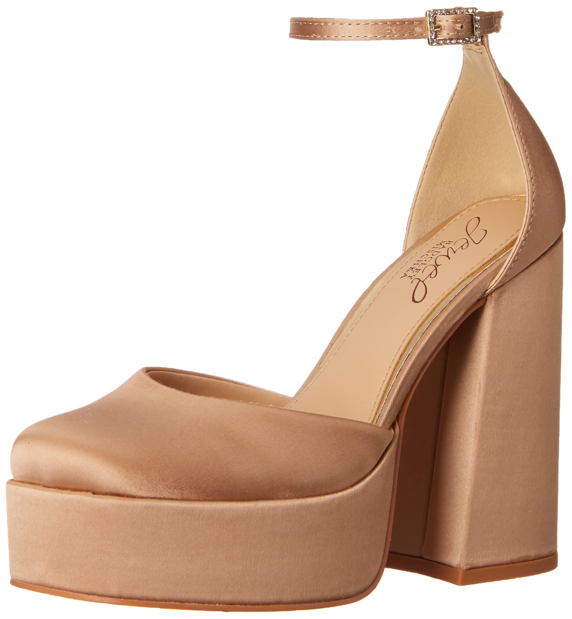 Jewel Badgley Mischka Women's Giada Platform, Almond Nude, 5.5 UK