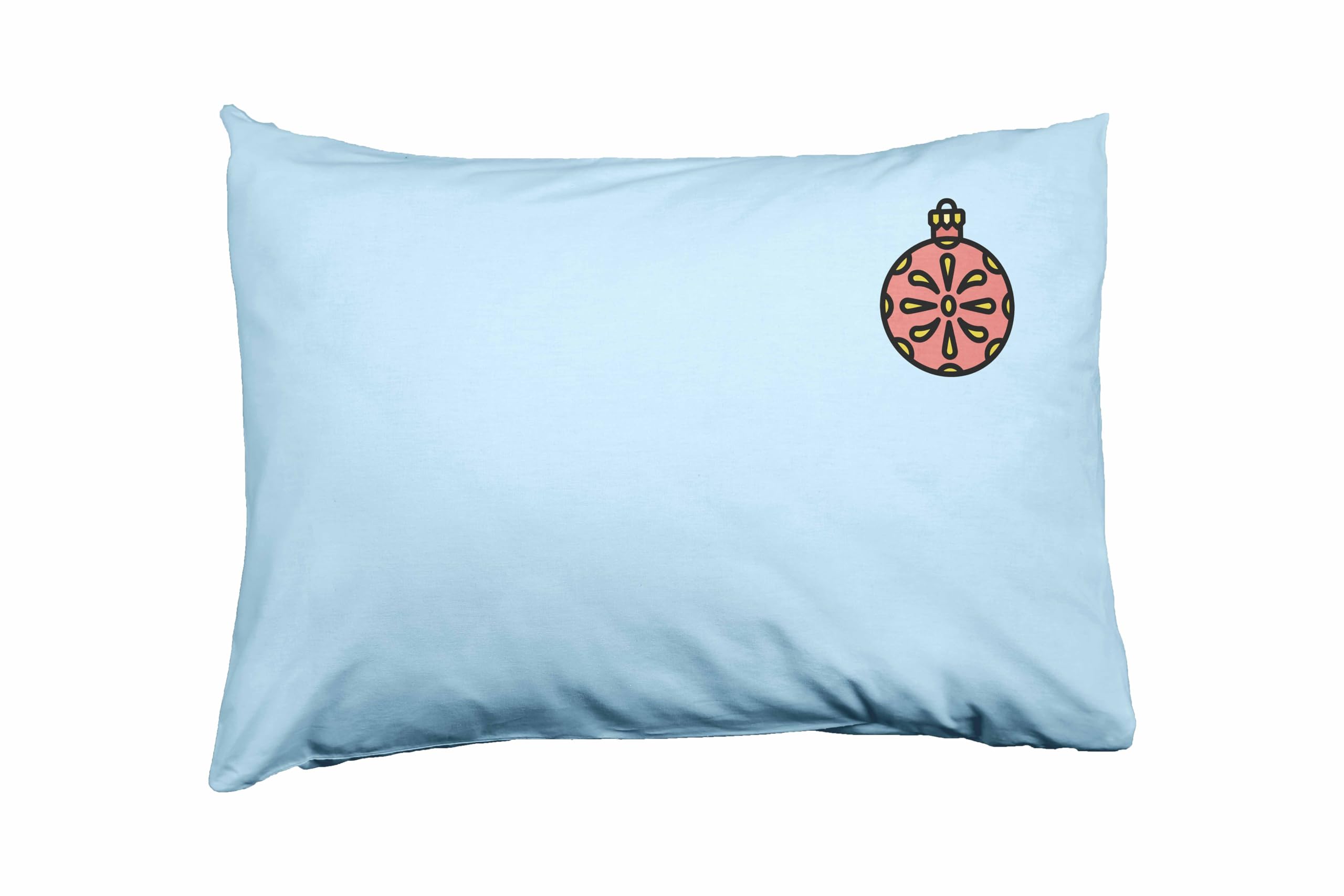 Bona Basics, Decorative Cushion Cover, Decorative Cushion Cover, Home Decoration, for Sofa, Cafe, Size: 50 x 35 cm, Colour: Light Blue